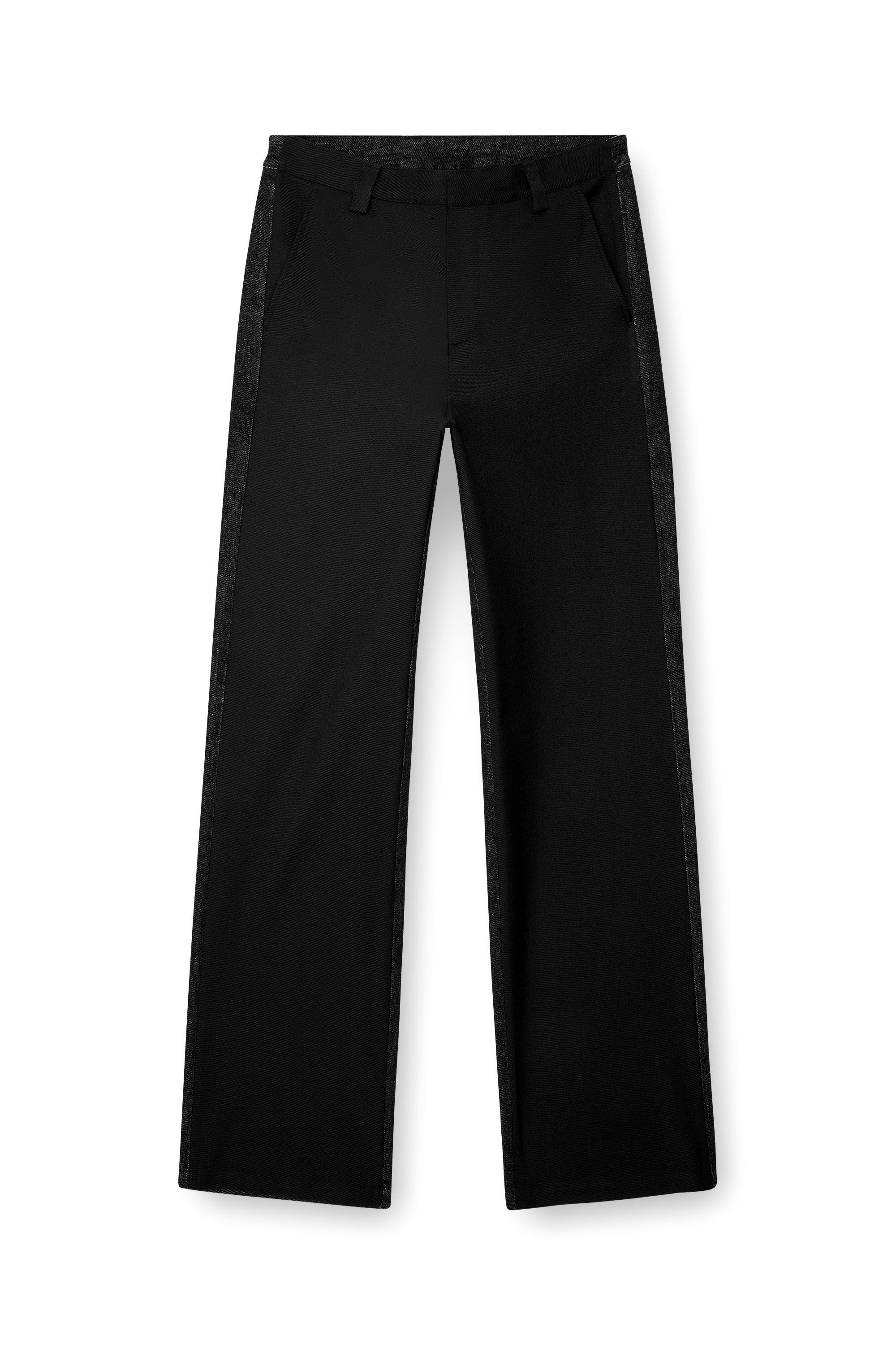 Diesel - P-WIRE-B, Pantalones híbridos de sarga y denim Hombre in Negro - 2