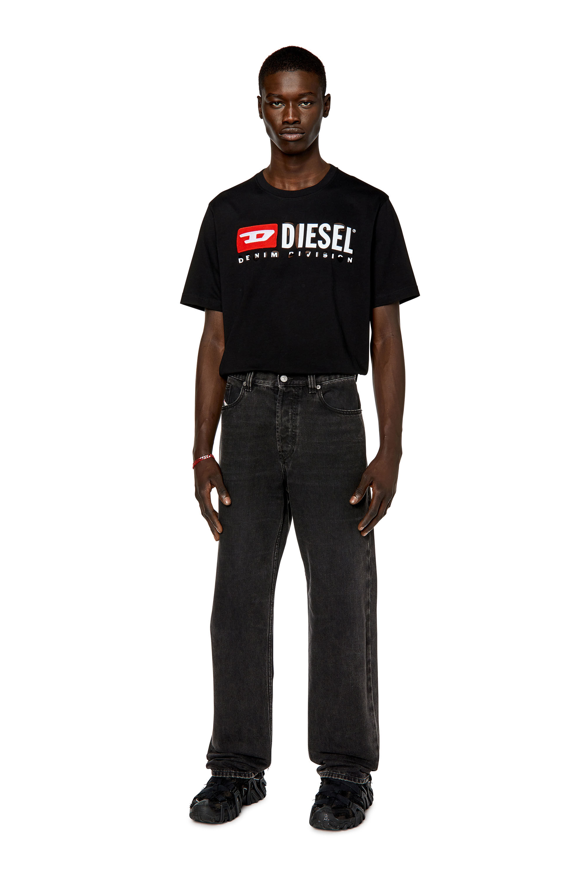 Diesel - T-JUST-DIVSTROYED, Negro - Image 1