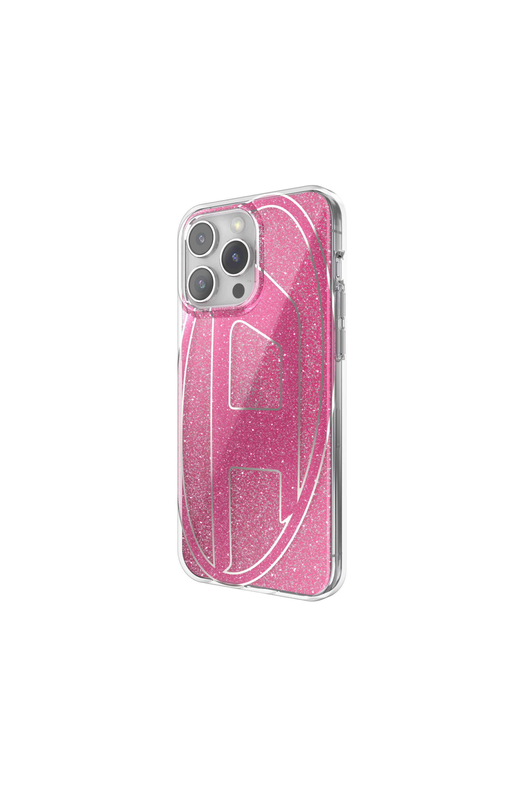 Diesel - 60037 AOP CASE, Funda glitter por iP 15 Pro Max Unisex in Rosa - 4