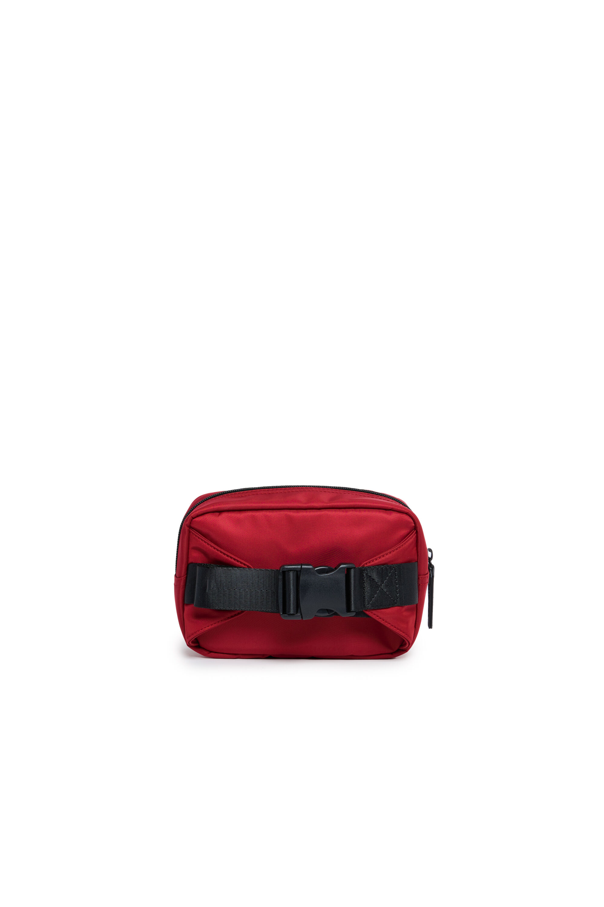 Diesel - WDEMBOSSED, Unisex Riñonera de nailon con el logotipo en relieve in Rojo - Image 2