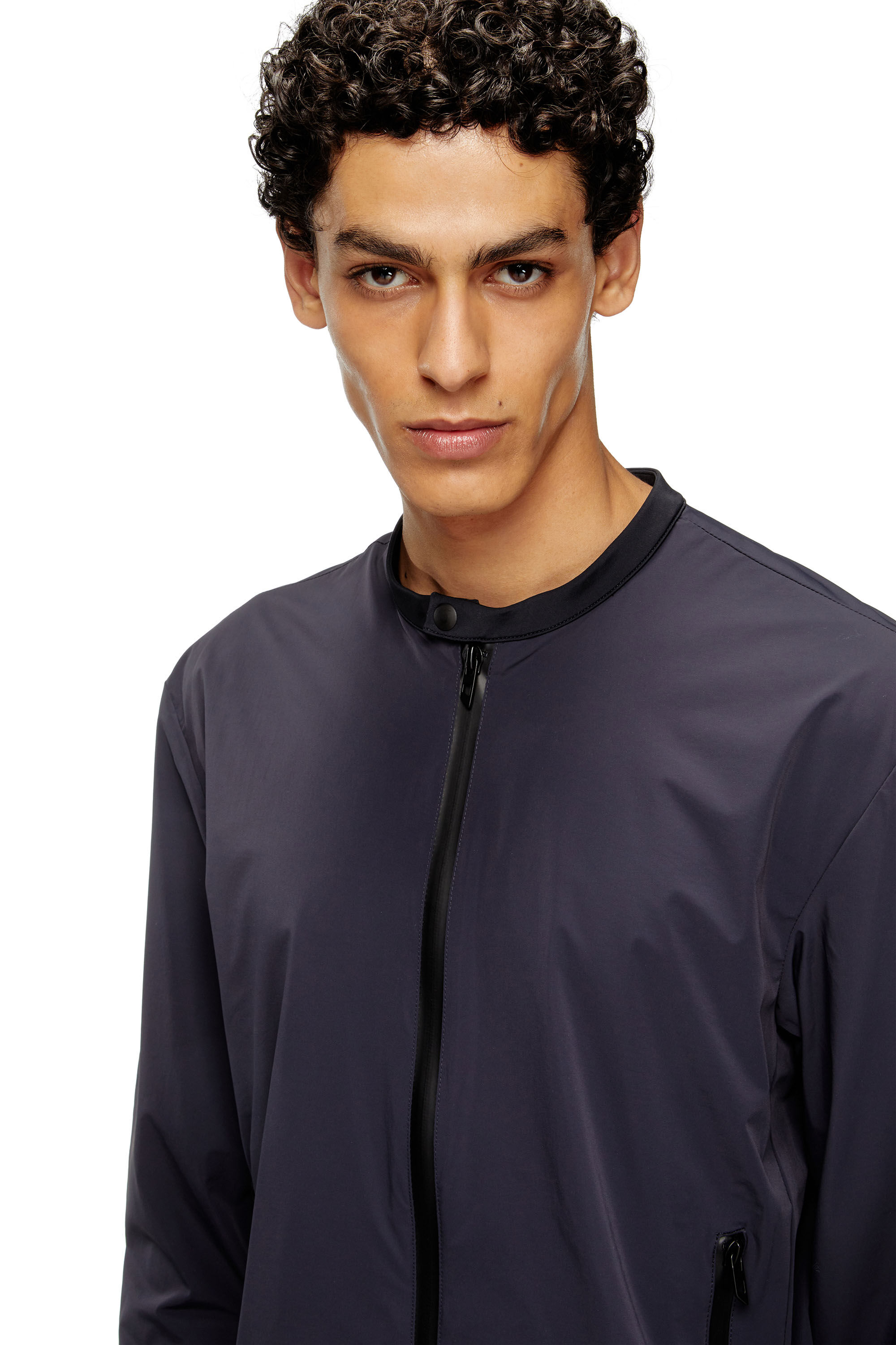 Diesel - J-DOMNALL-NY, Chaqueta en nylon bi-elástico Hombre in Azul marino - 5
