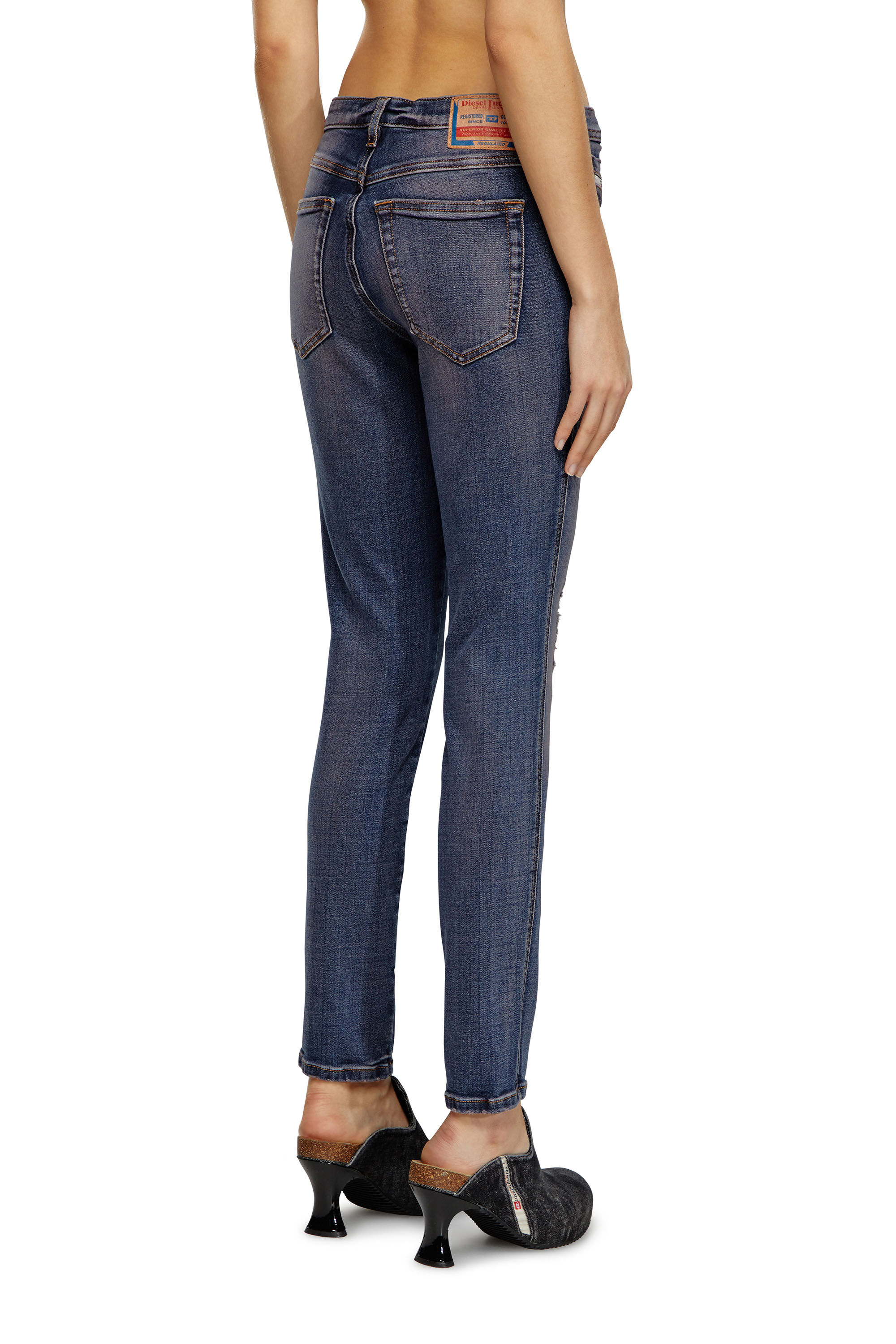 Diesel - Skinny Jeans 2015 Babhila 0PFAY, Azul Oscuro - Image 4