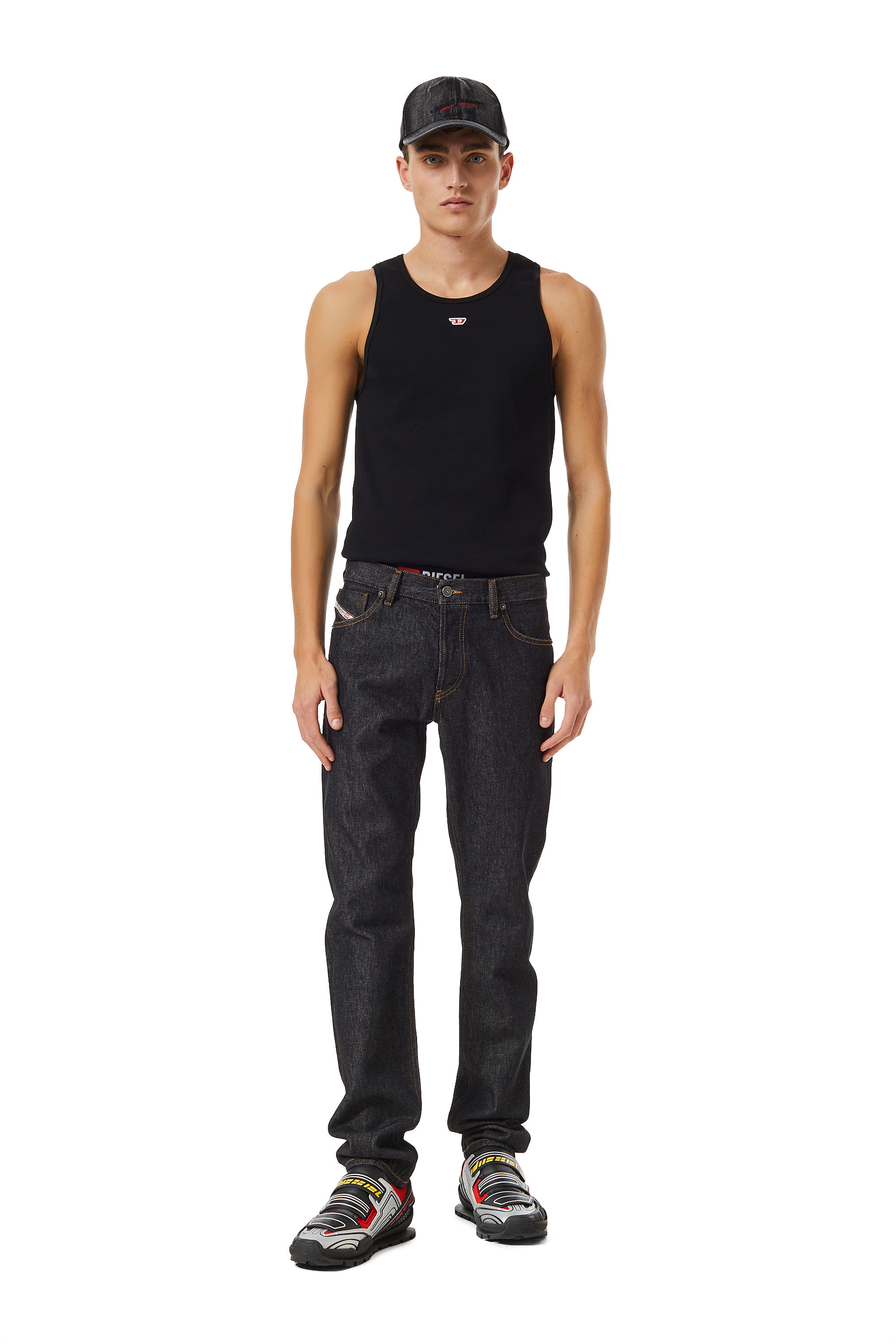 Diesel - 1995 Z9C34 Straight Jeans, Negro/Gris oscuro - Image 1