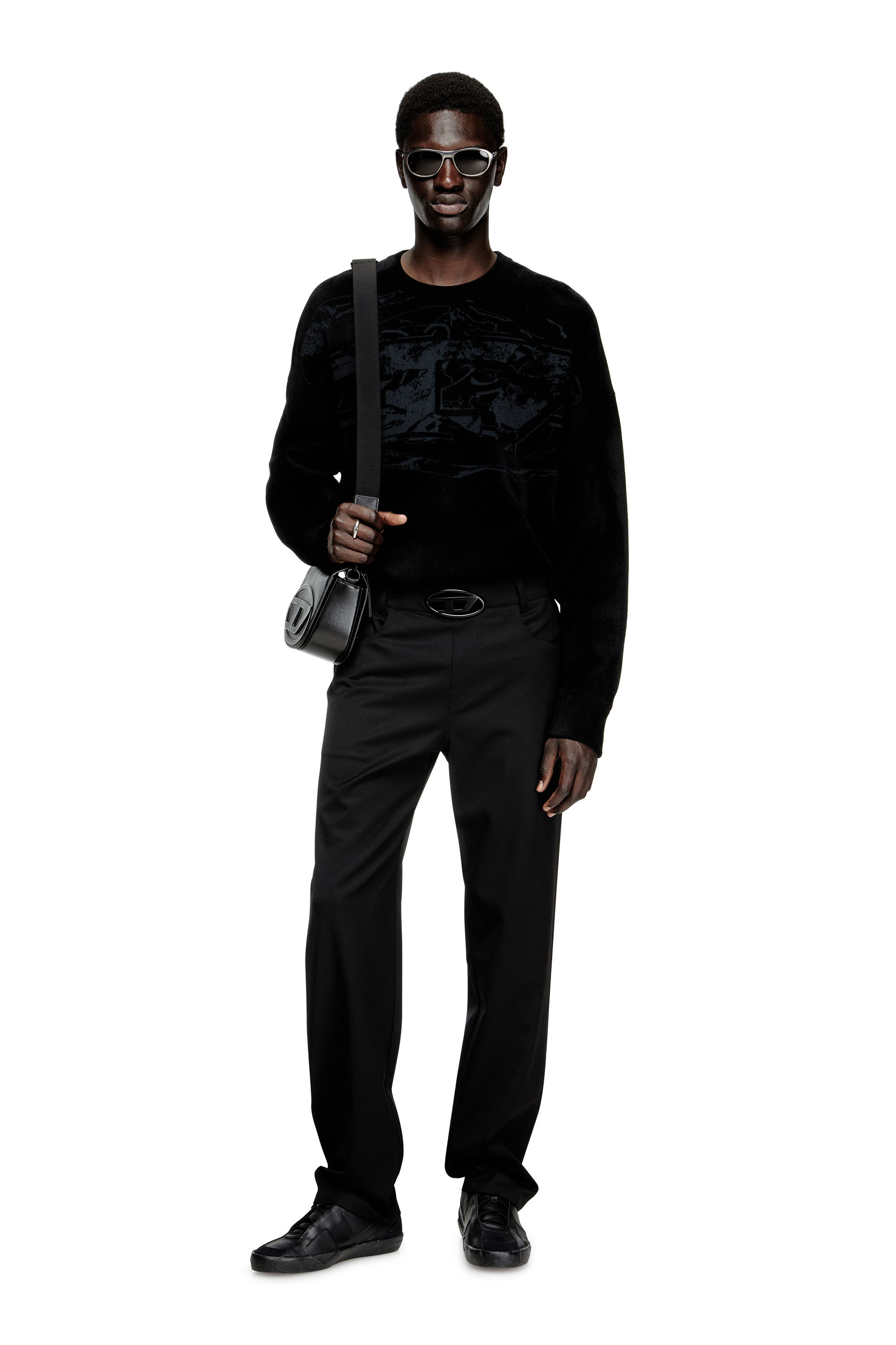Diesel - K-TRESA, Jersey de jacquard de chenilla con motivo del logotipo Hombre in ToBeDefined - 1
