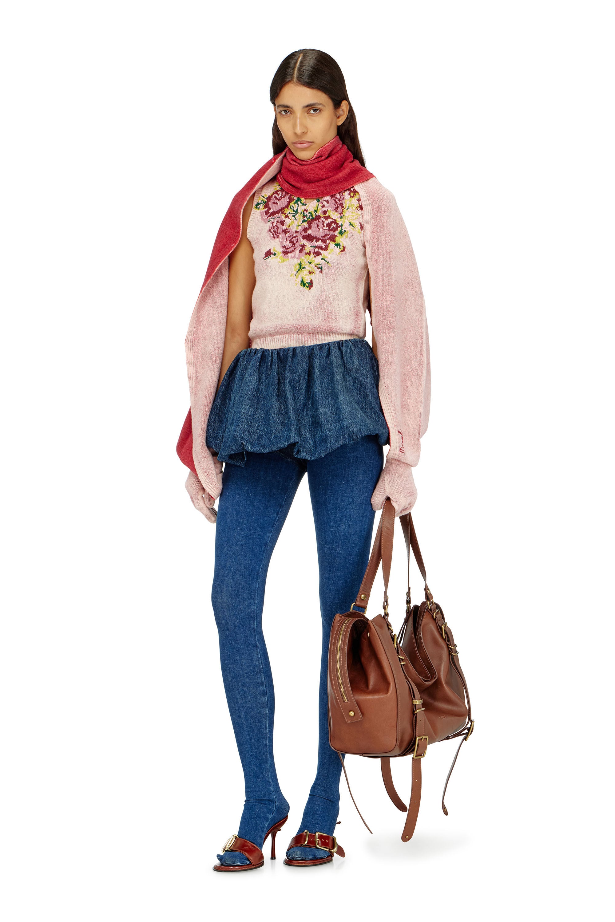 Diesel - K-EVIN, Guante-bufanda h&iacute;brido de lana bicolor Unisex in ToBeDefined - 1