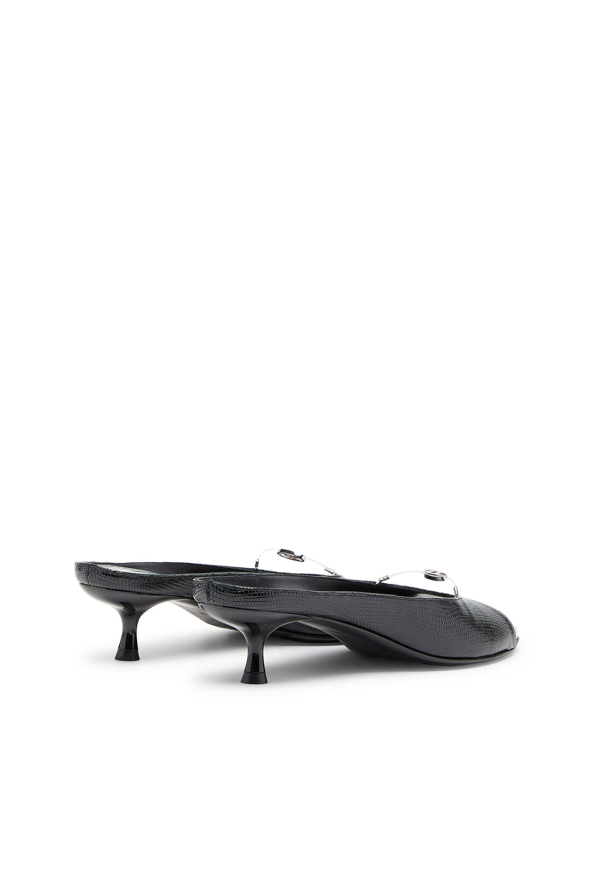 Diesel - D-DIAM'S-SA-40, D-Diam's - Mula de piel con Oval D flotante Mujer in Negro - 3