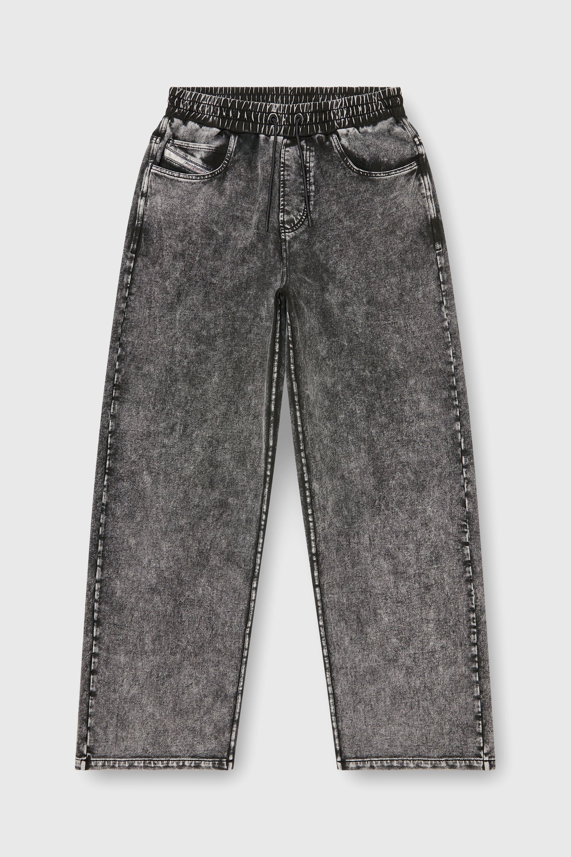 Diesel - P-STUK, Pantal&oacute;n de ch&aacute;ndal efecto denim Hombre in Gris - 2