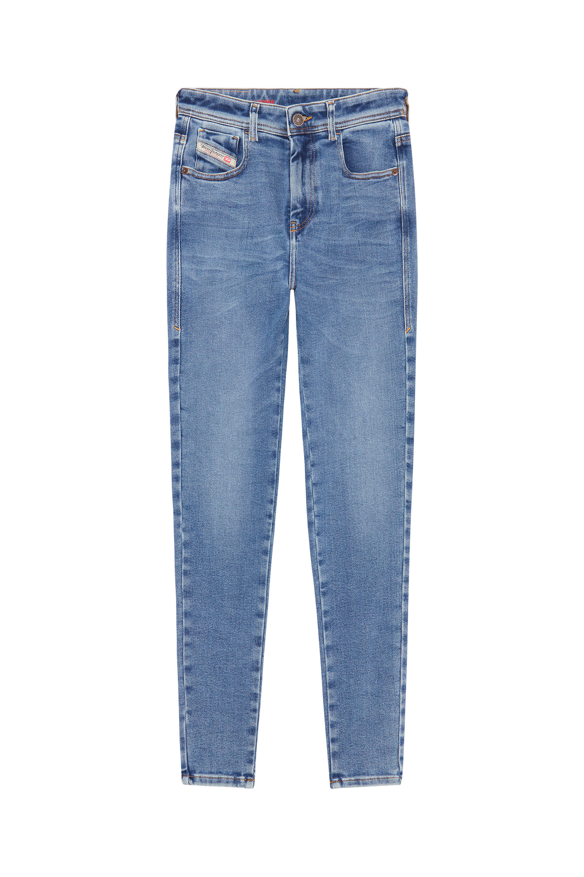 Diesel - Super skinny Jeans 1984 Slandy-High 09D62, Azul medio - Image 1