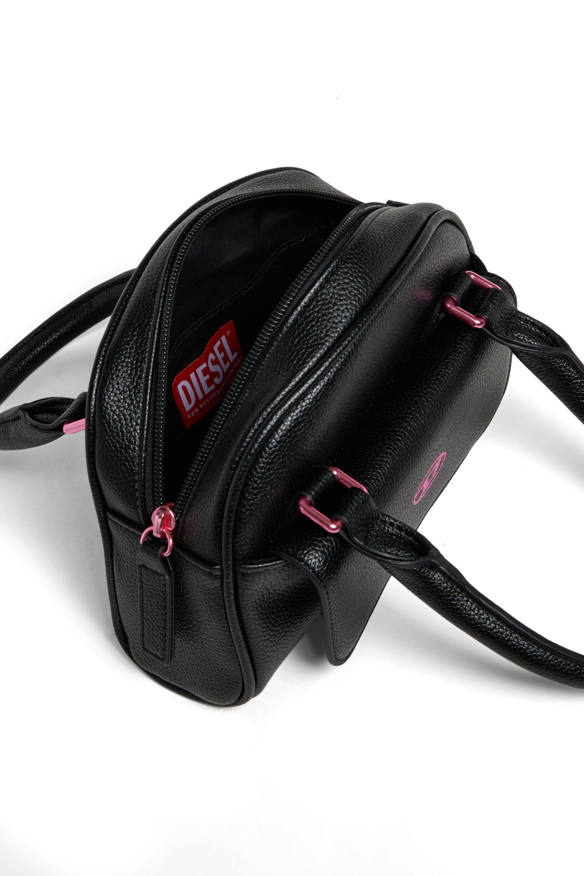 Diesel - WREDY, WREDY - Bolso en tejido revestido granuloso Mujer in Negro - 4