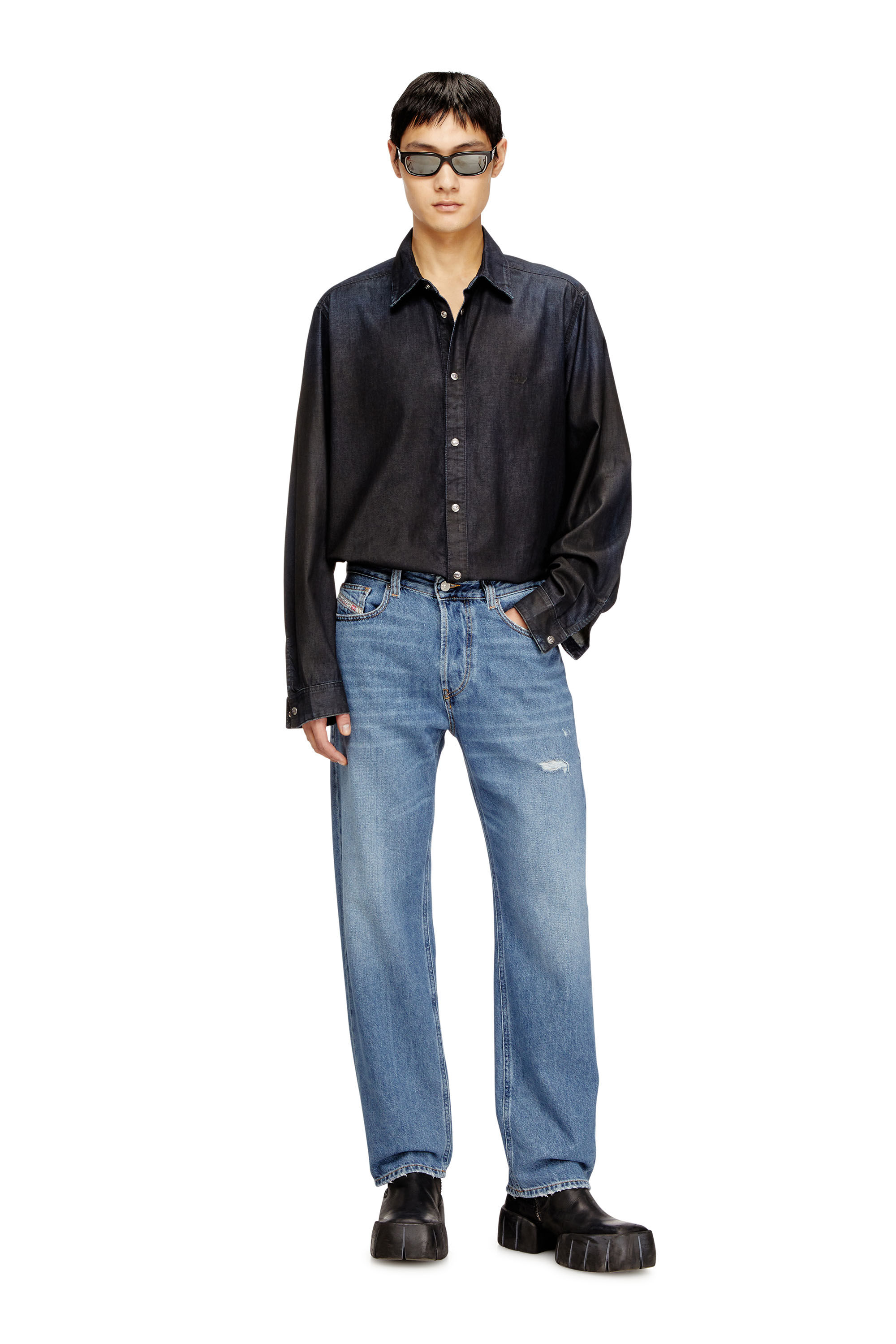 Diesel - Regular Jeans 2024 D-Macs 09N69 Hombre, Azul Claro - 1