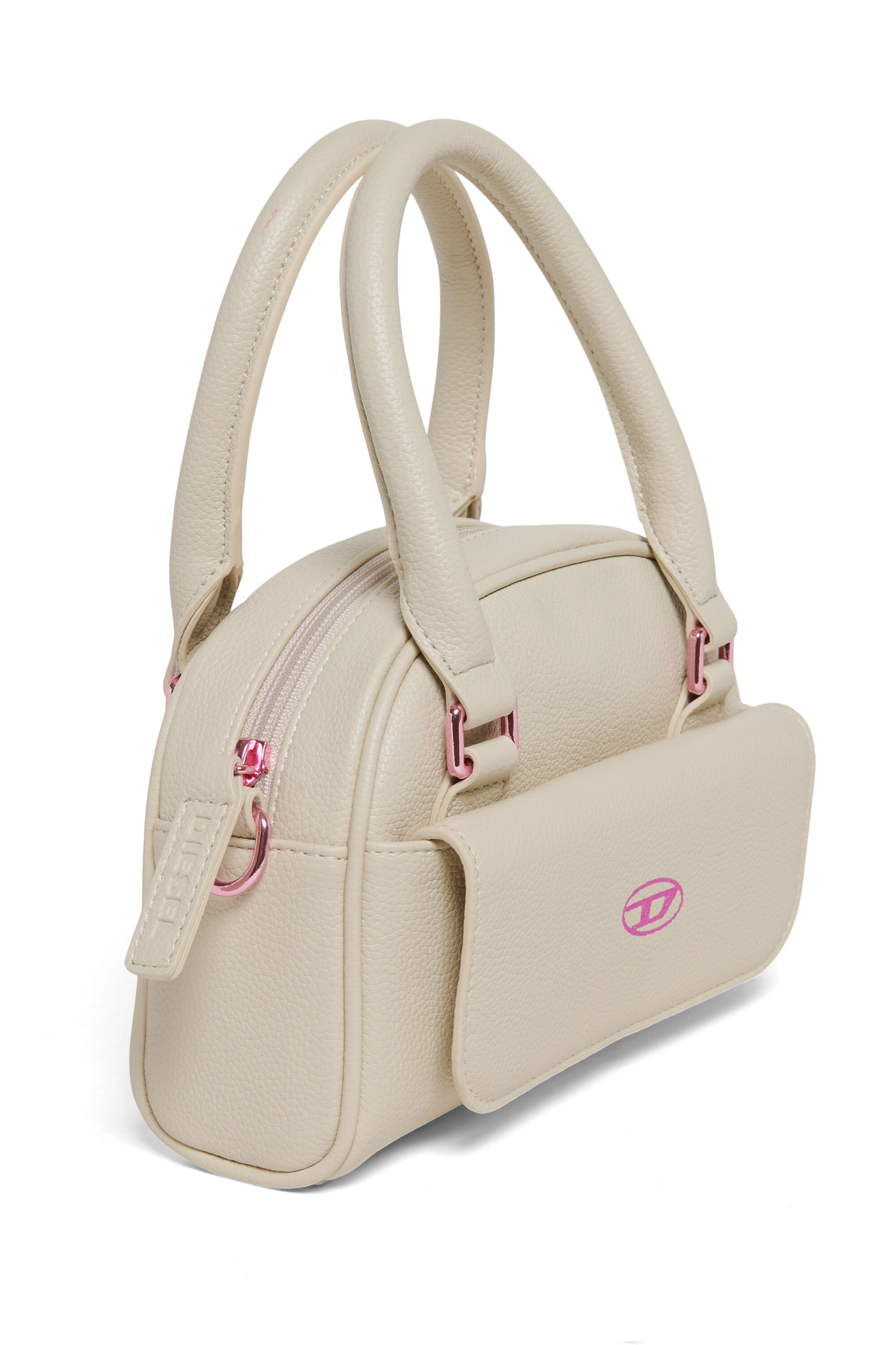 Diesel - WREDY, WREDY - Bolso en tejido revestido granuloso Mujer in Blanco - 3