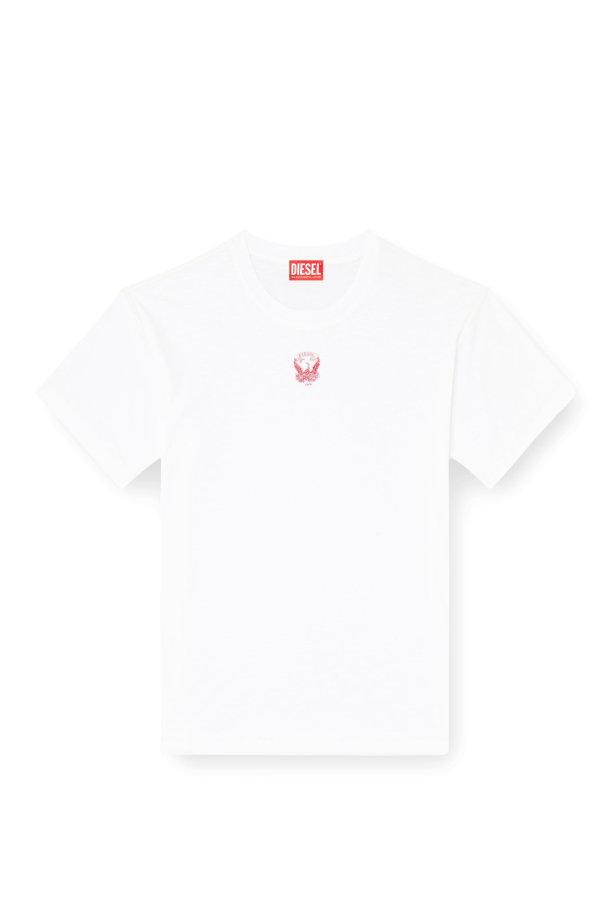 Diesel - T-NORM-T13, Sudadera con ave fénix bordada Hombre in Blanco - 2