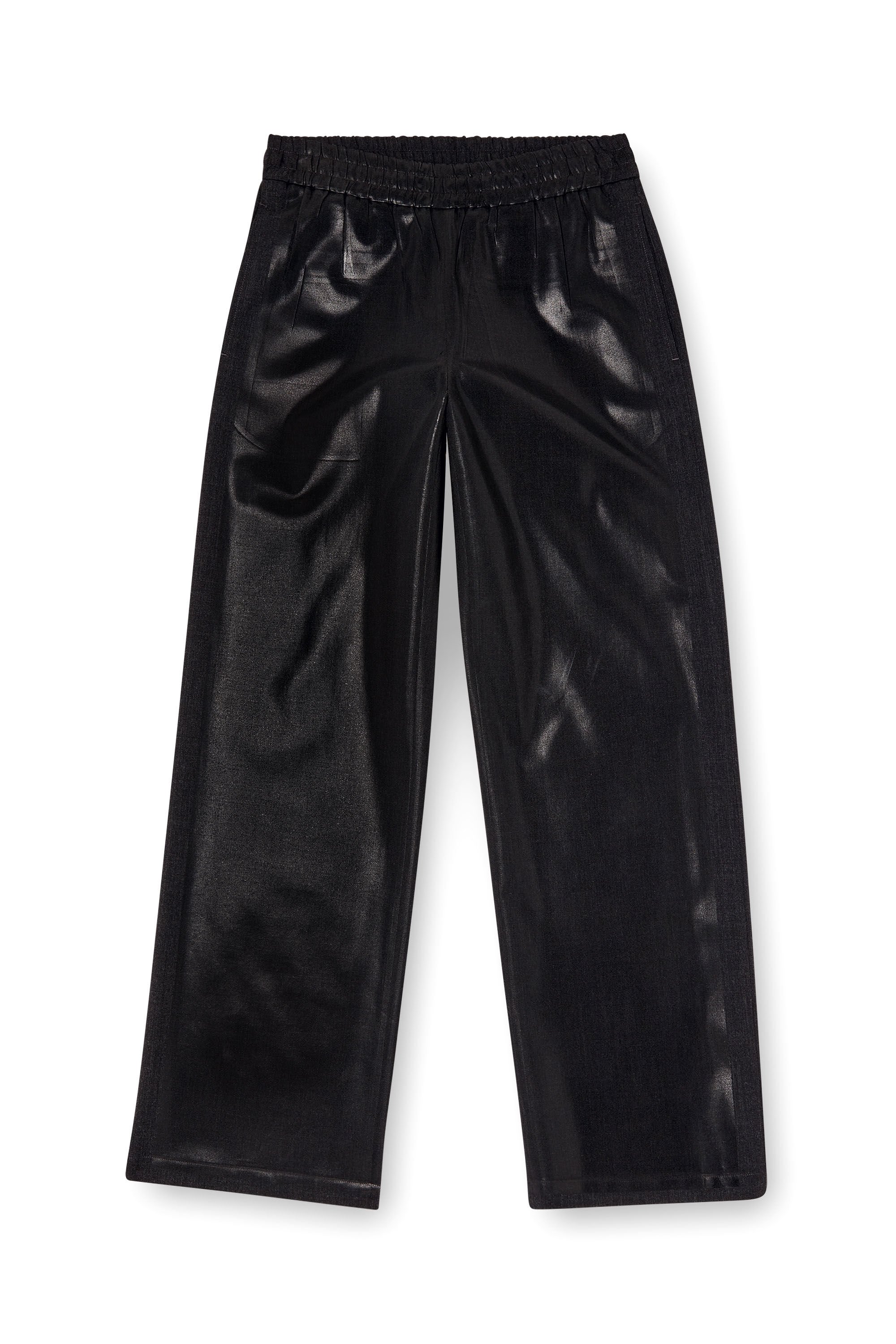 Diesel - P-DREY, Pantalones deportivos a medida de fit holgado Mujer in Negro - 2