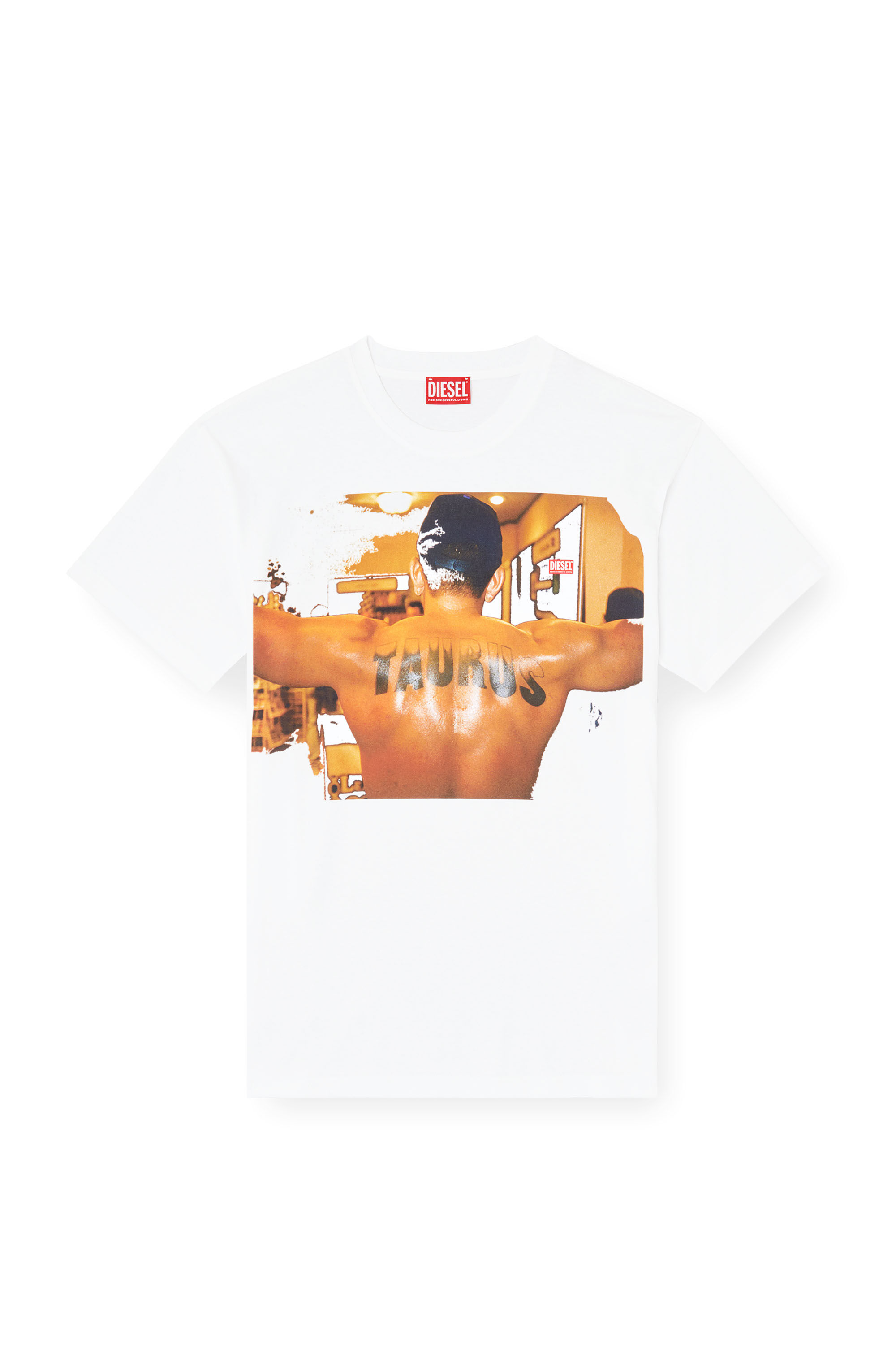 Diesel - PR-T-NORM-TOM25-1, Camiseta con estampado gráfico Unisex in Blanco - 2