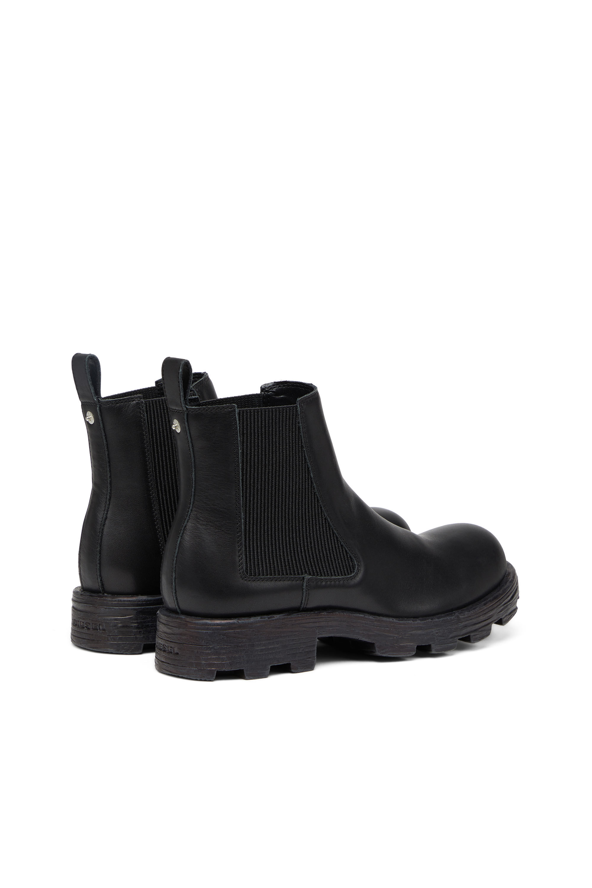 D HAMMER LCH Hombre Botines Chelsea de piel con suela gruesa Diesel