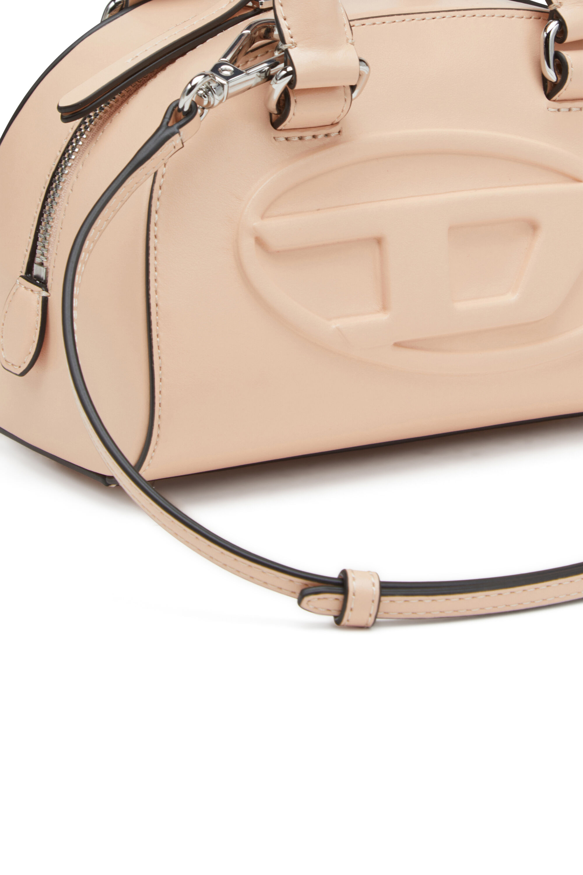 Diesel - 1DR DOME CROSSBODY, Mini bolso de cuero tipo bowling Mujer in Rosa - 2