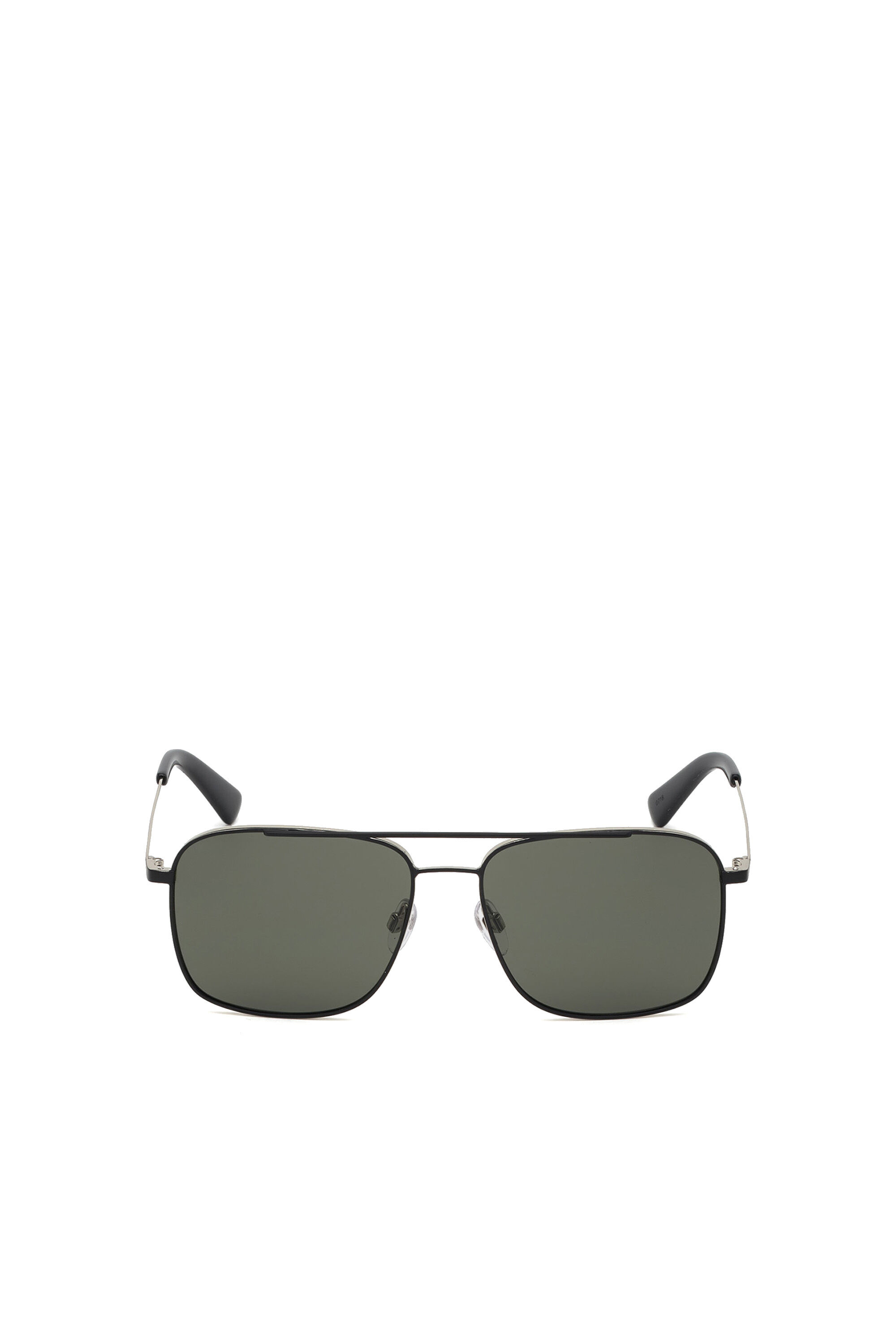 Diesel - DL0295, Gafas de sol de estilo aviador en metal Hombre in Negro - 1