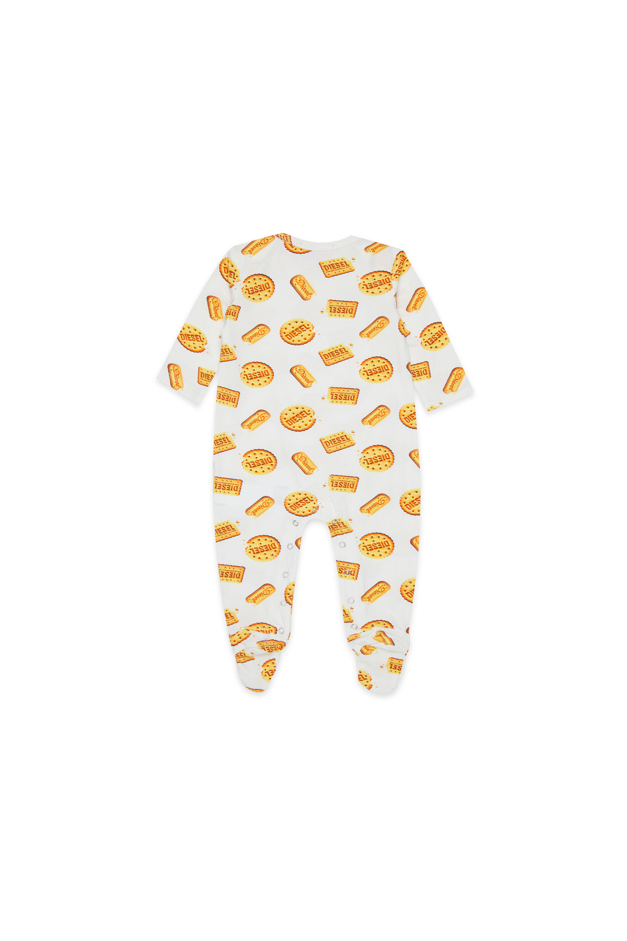Diesel - UNNY-NB, Pelele para reci&eacute;n nacido con print Diesel biscuit Unisex in Blanco - 2