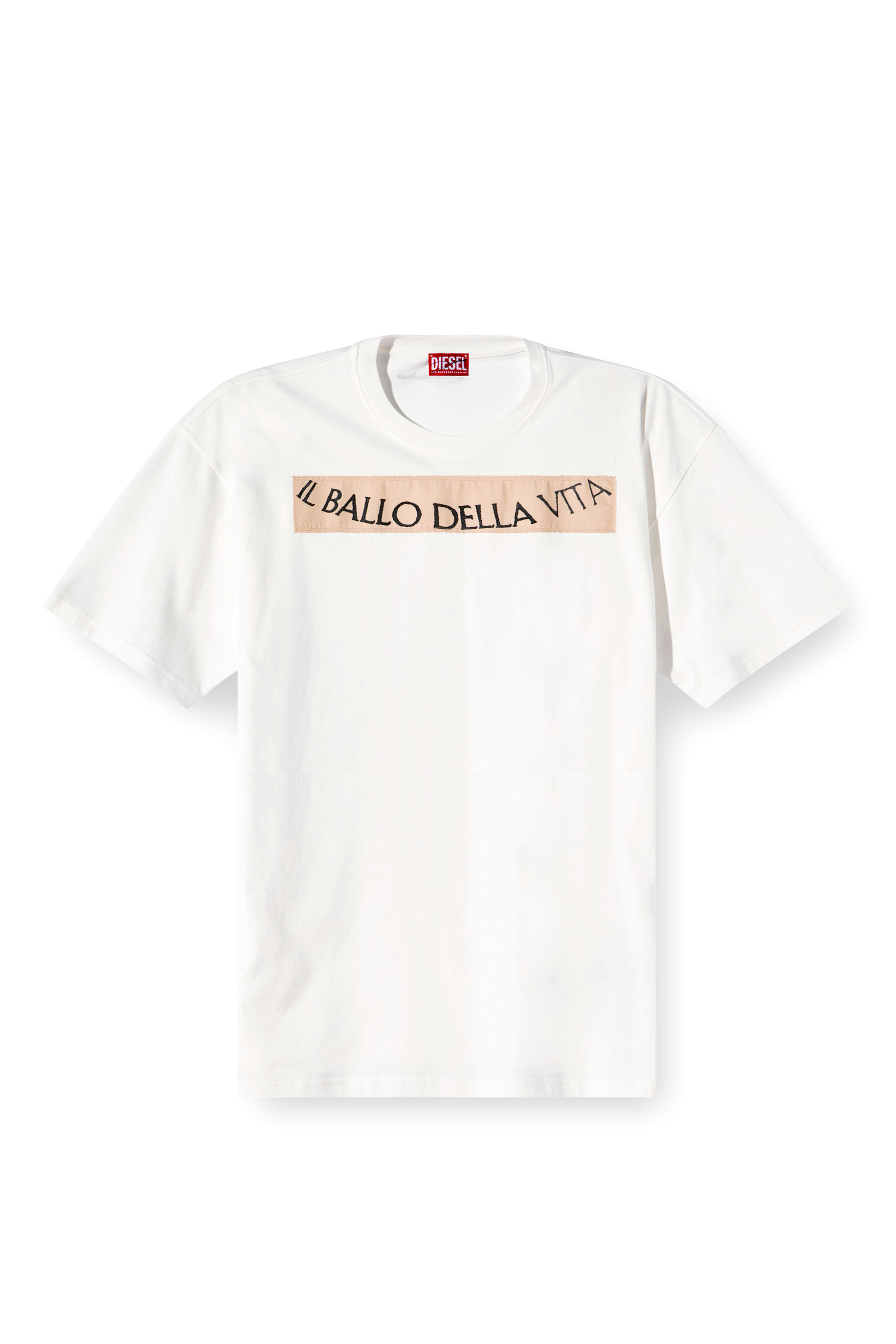 Diesel - T-BOXT-BALLO-DD, Camiseta con parche de tatuaje Unisex in Blanco - 2