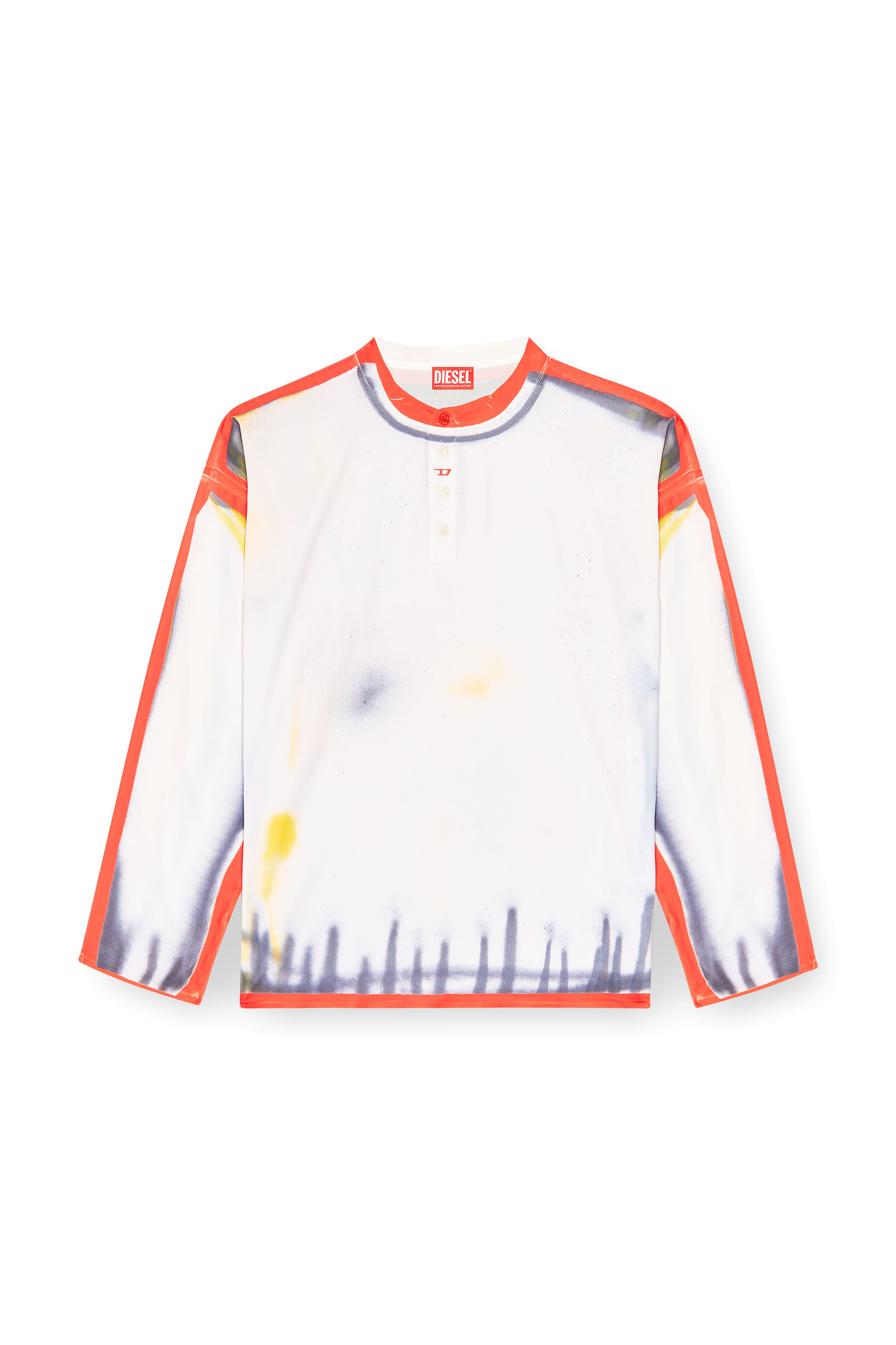 Diesel - T-OLAVI-A-SER-GRAFFITI-USA, Top Henley con estampado graffiti Unisex in Multicolor - 2