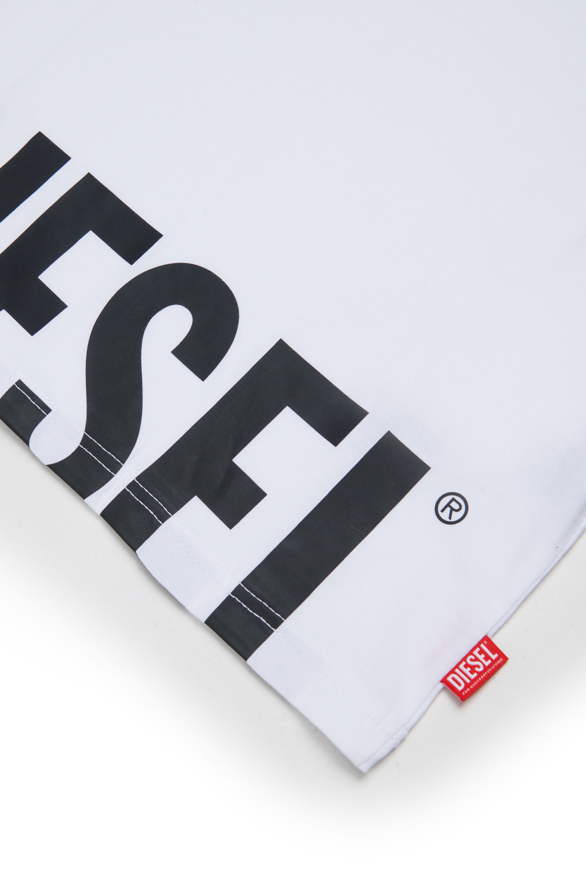 Diesel - TPRES, Camiseta con logo recortado Hombre in Blanco - 4
