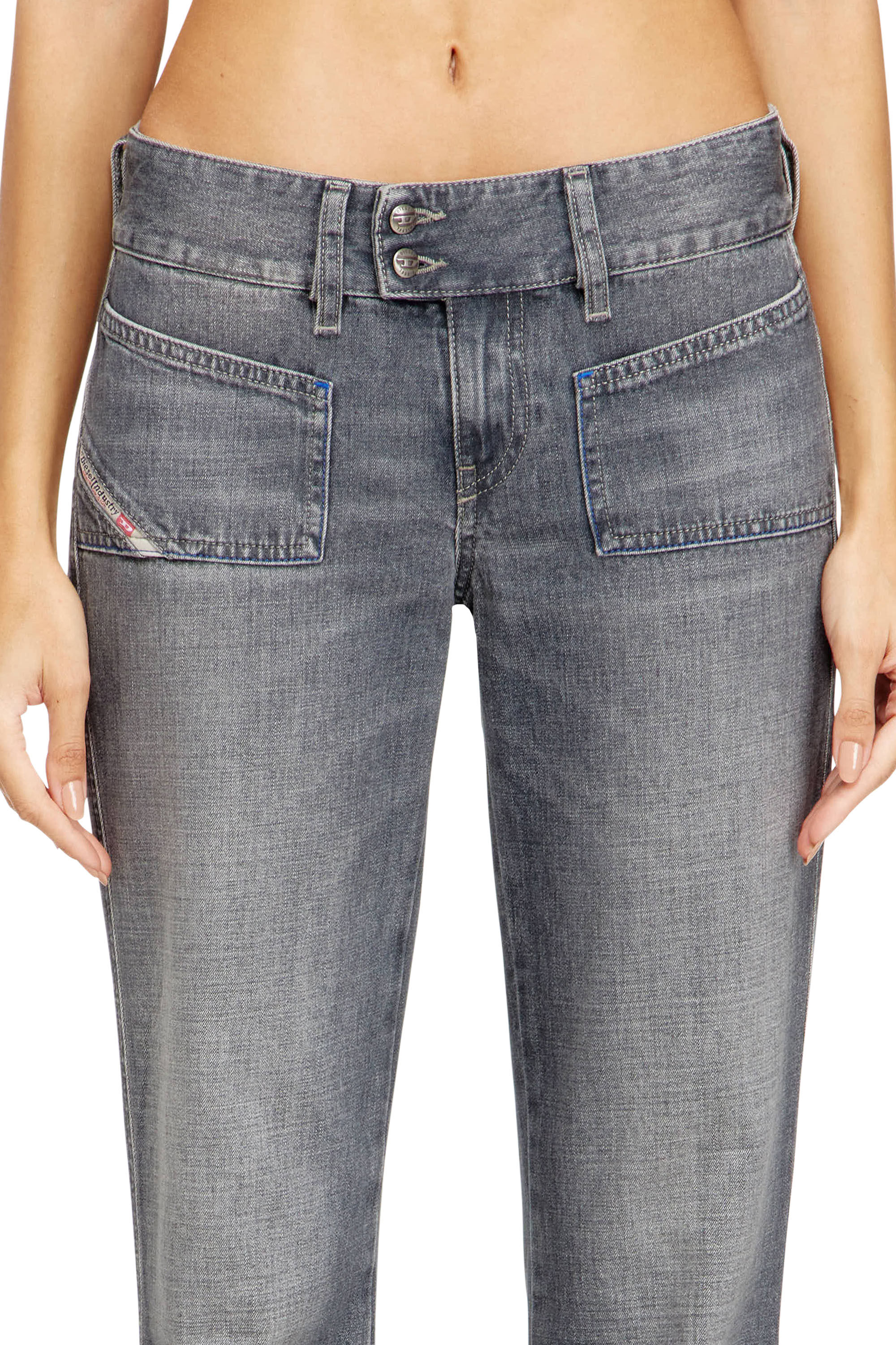 Diesel - Bootcut Jeans D-Hush 09N83 Mujer, Gris - 5