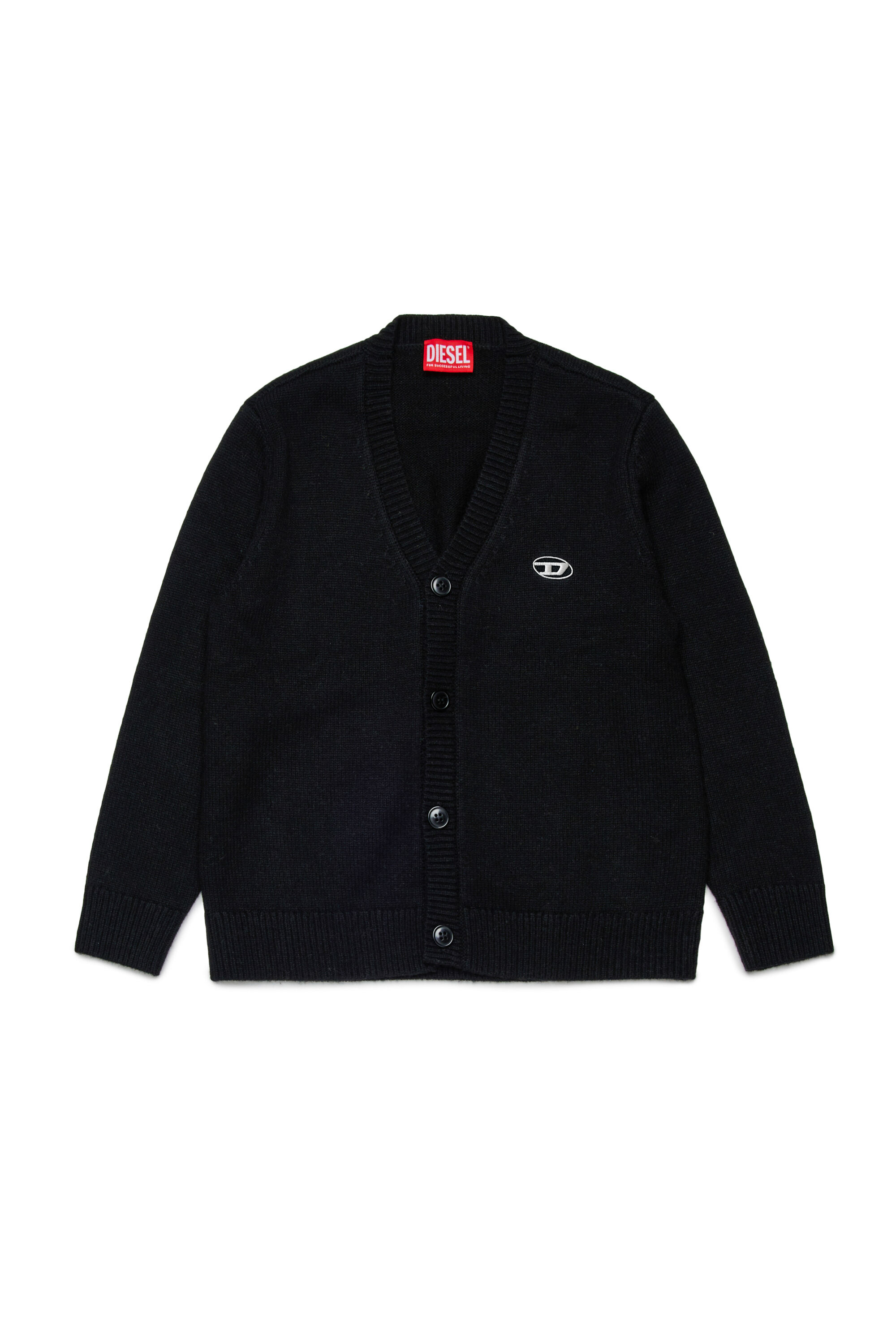 Diesel - KRAMCARDIGAN, Cárdigan de lana Hombre in Negro - 1