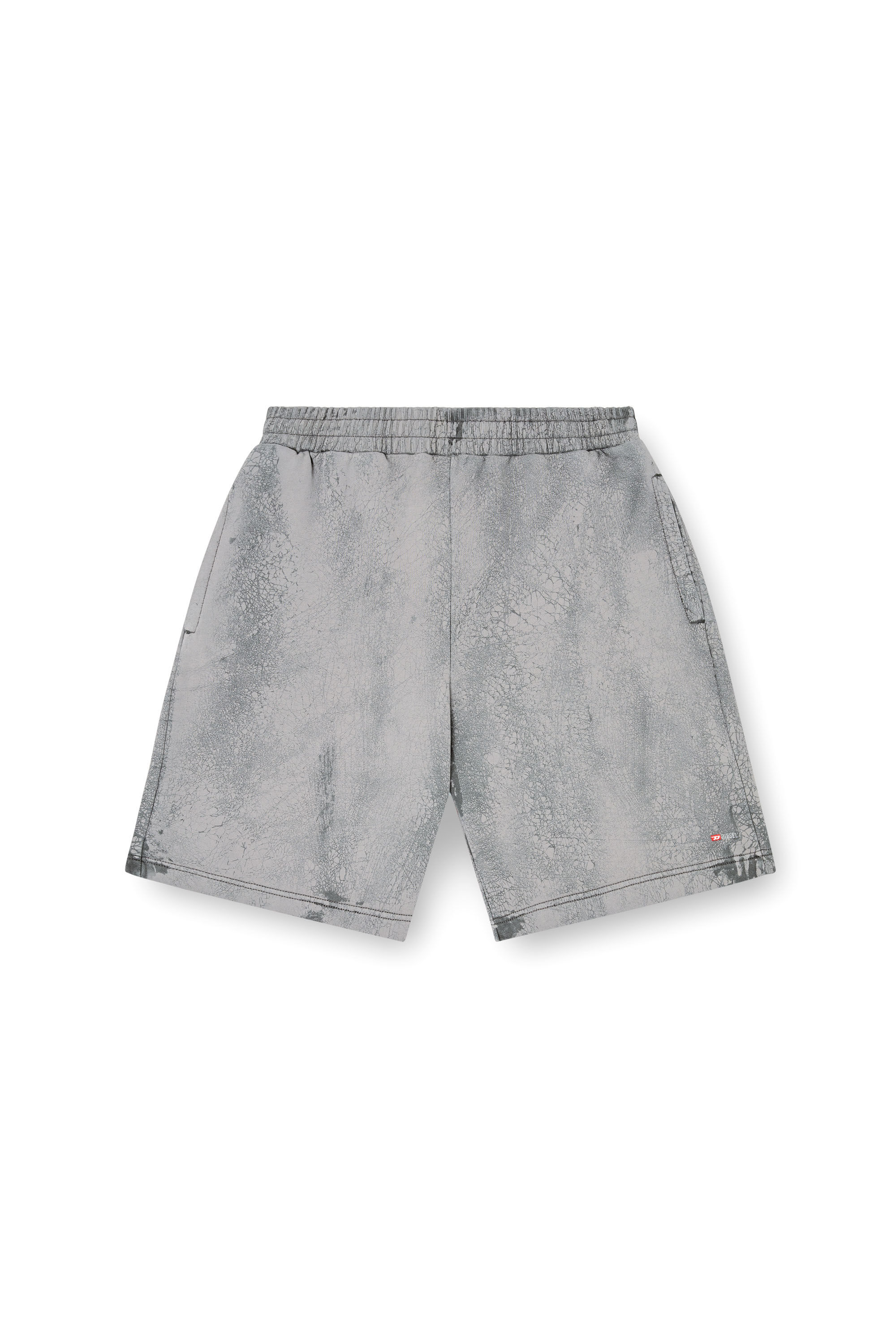 Diesel - P-CREW, Pantalones cortos de punto encerado Hombre in Gris - 2