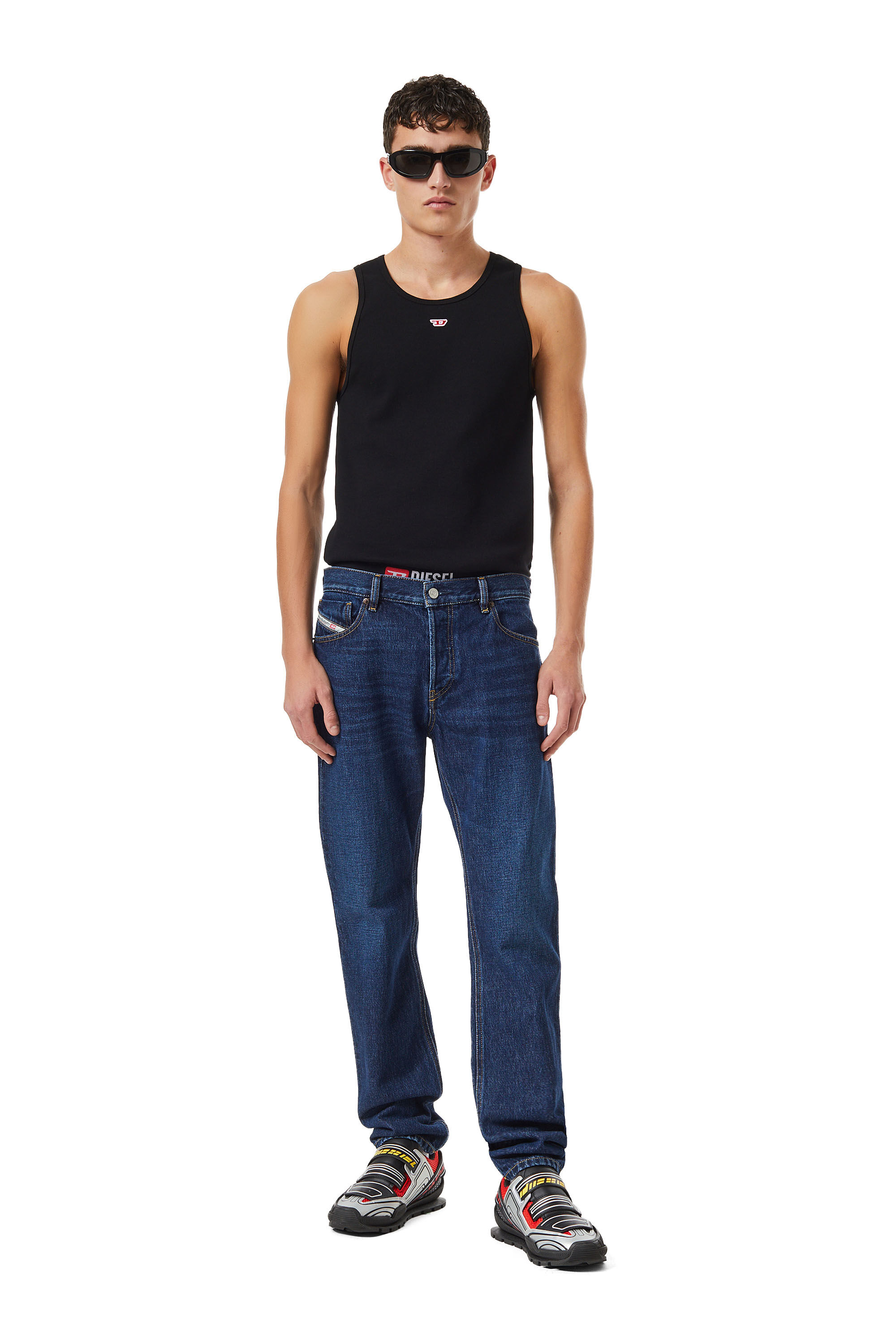 Diesel - 1995 09C03 Straight Jeans, Azul Oscuro - Image 1