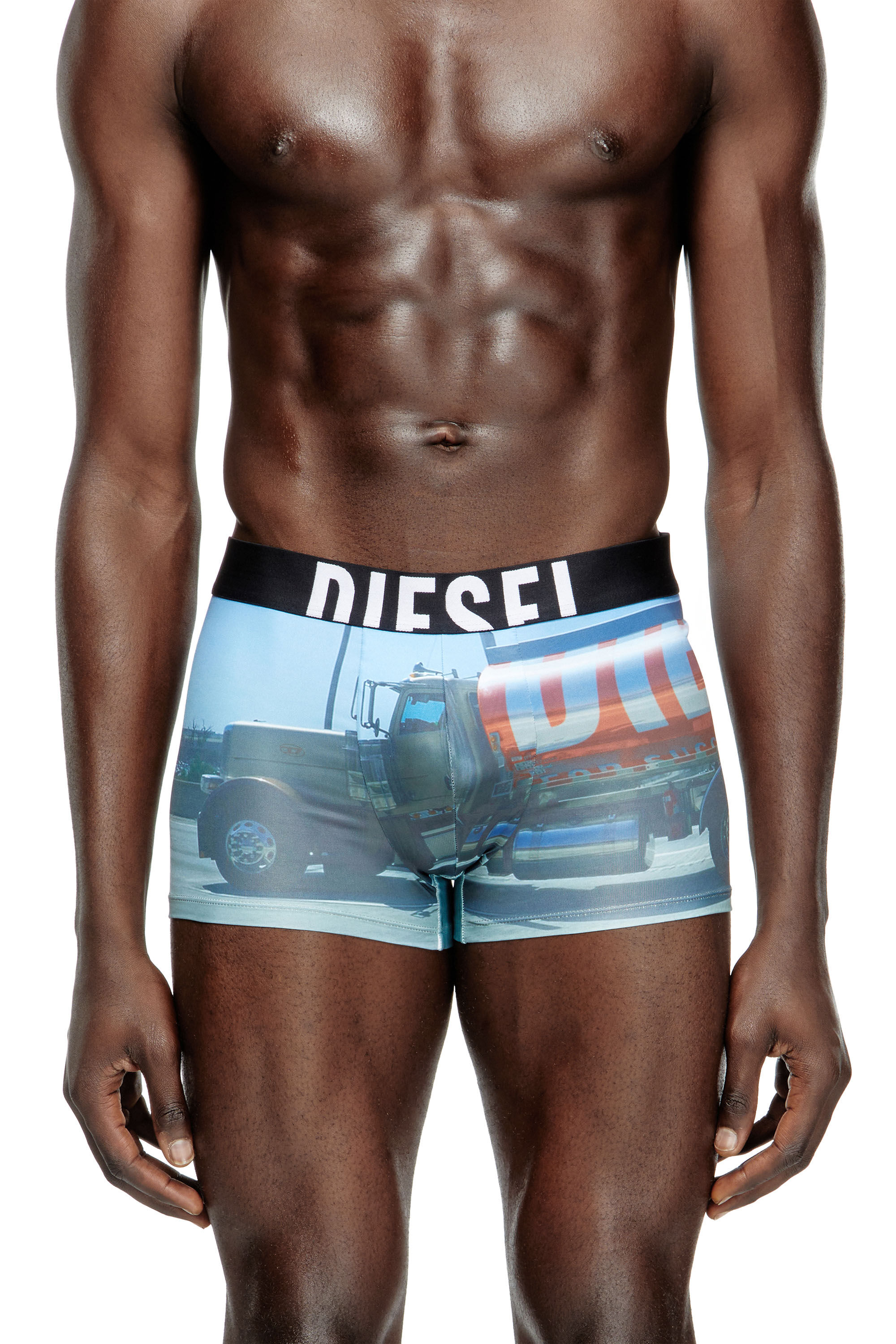 Diesel - DAMIEN-D-POP-40, Bóxers ajustados con estampado pop Hombre in Azul marino - 3