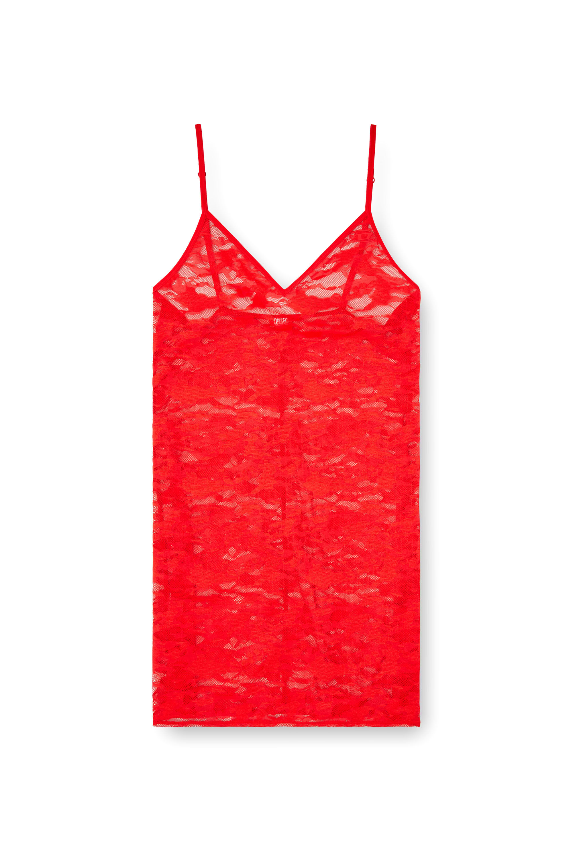 Diesel - LAYLA-UTLT, Camisola de encaje con tirantes ajustables. Mujer in Rojo - 2