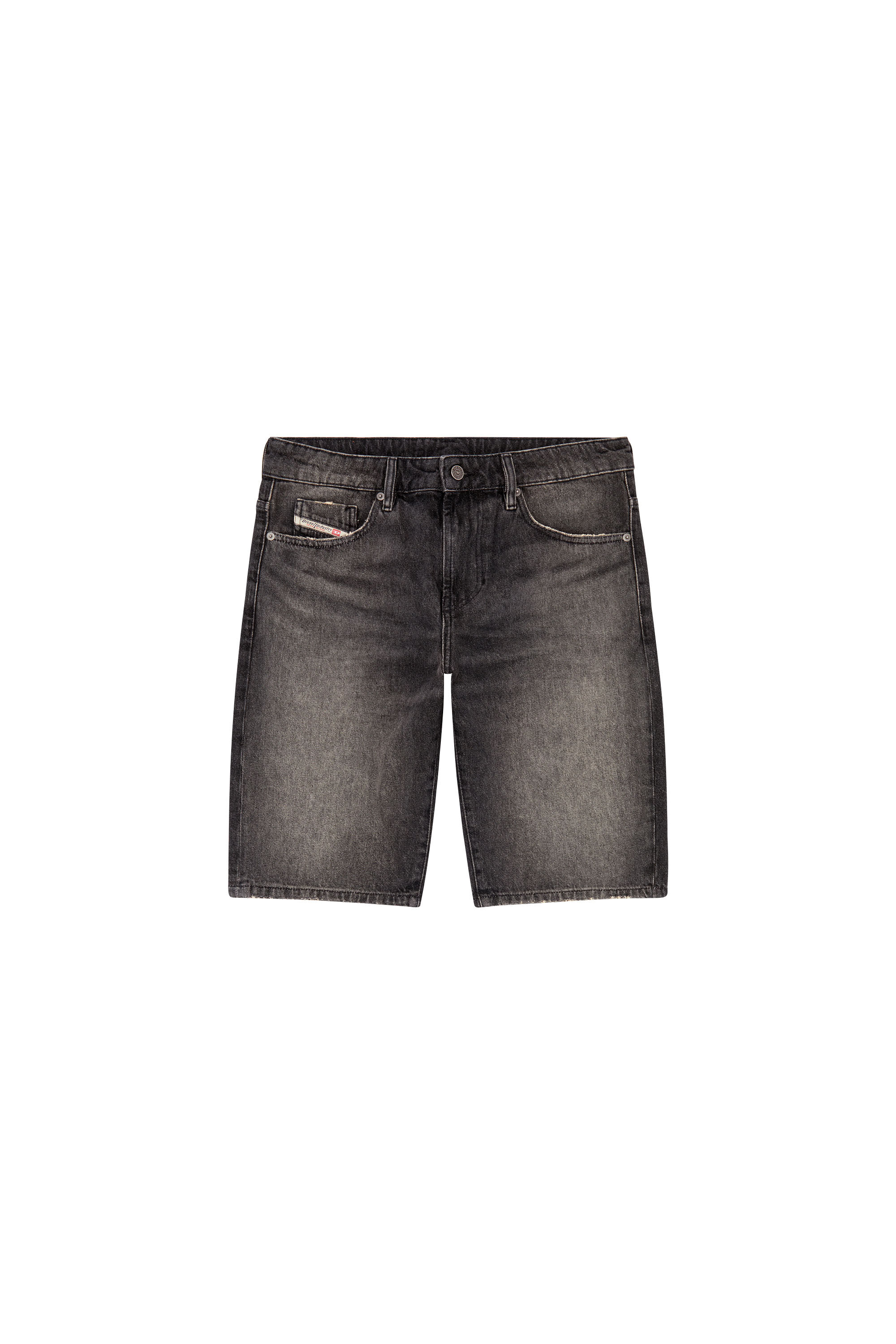 Diesel - SLIM-SHORT, Man Slim denim shorts in Black - Image 2