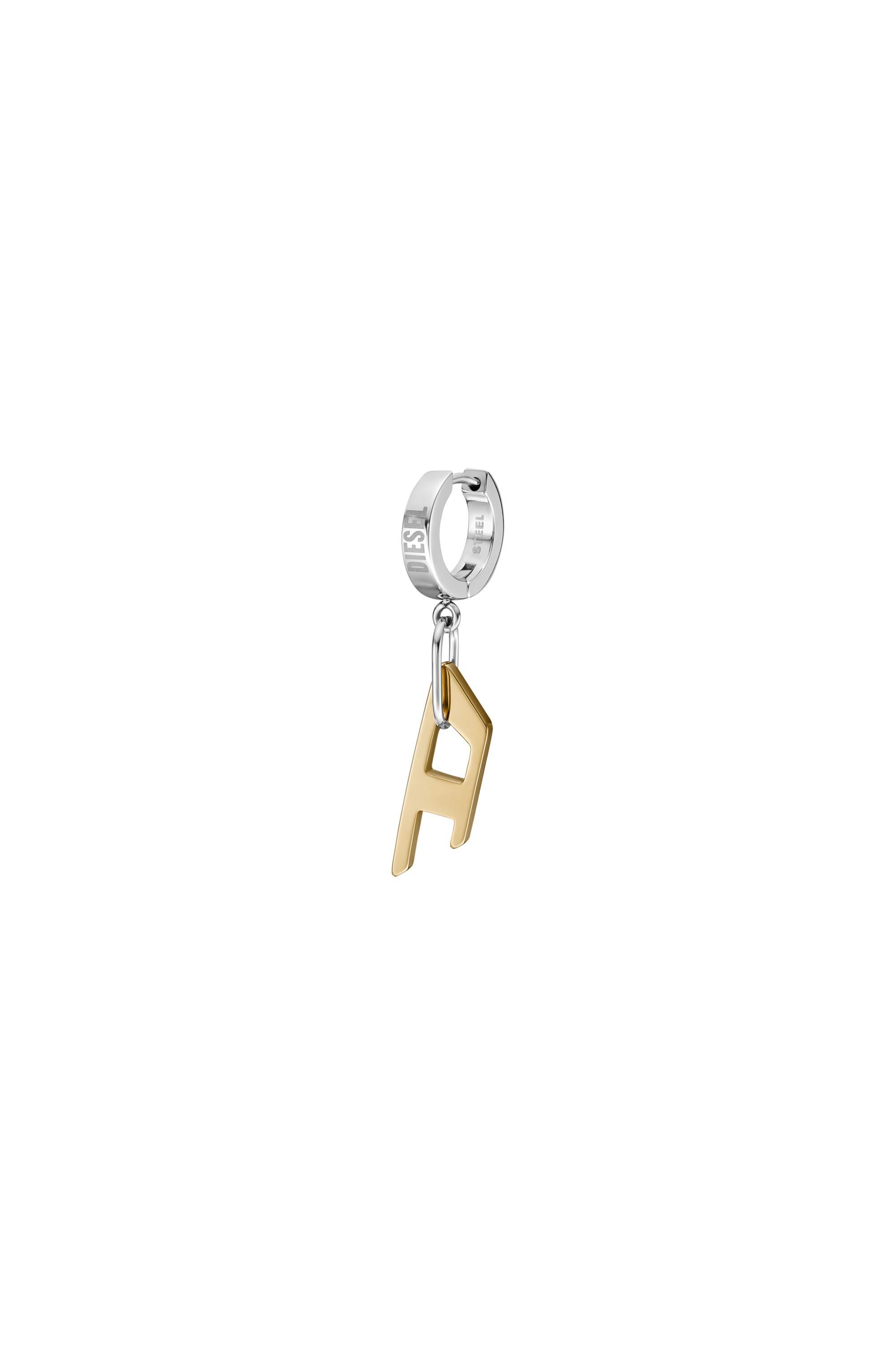 Diesel - DX1419, Pendiente de aro de acero bicolor Unisex in Dorado - 1