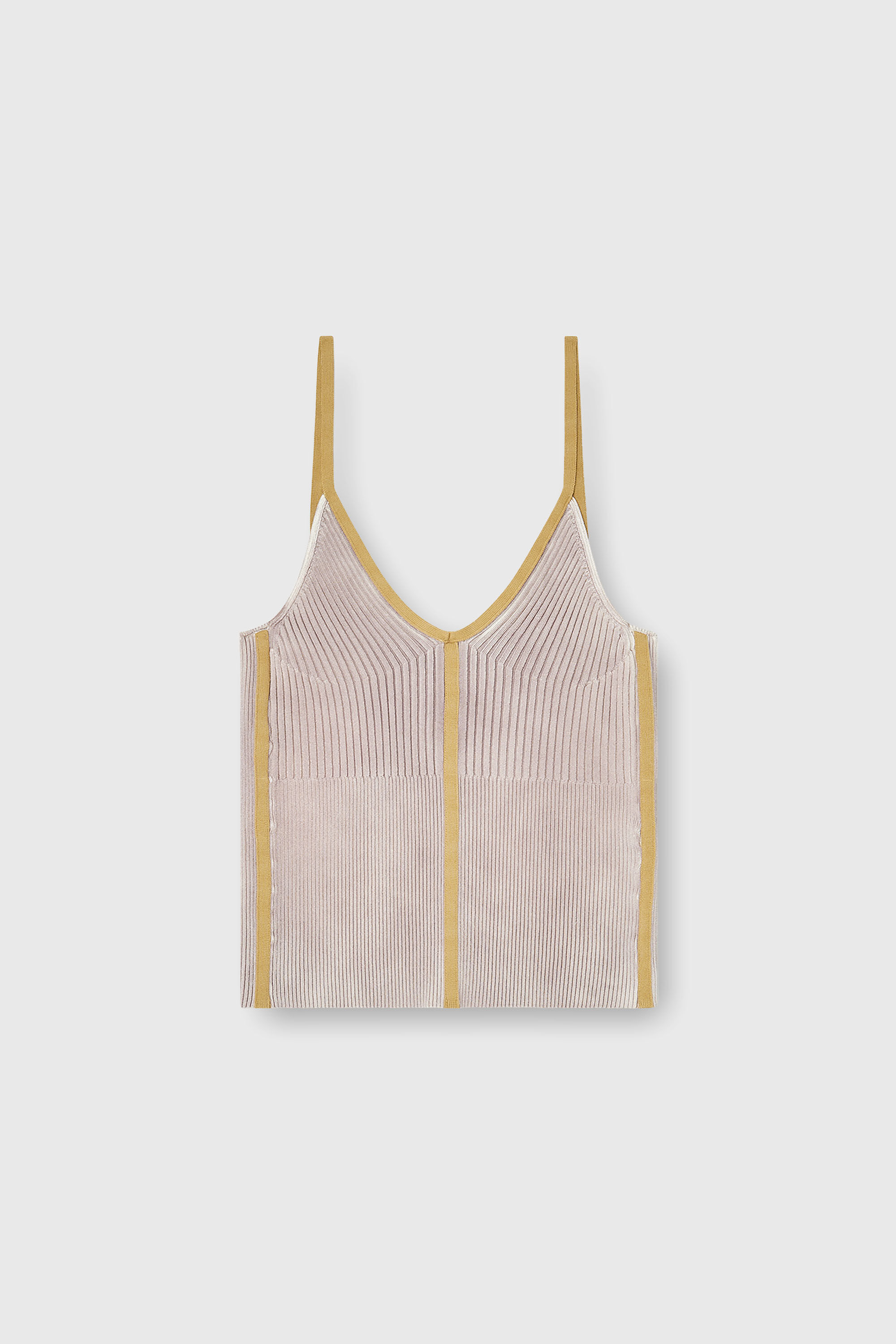Diesel - M-SARMITE, Top de canal&eacute; con bandas en contraste Mujer in Morado - 2
