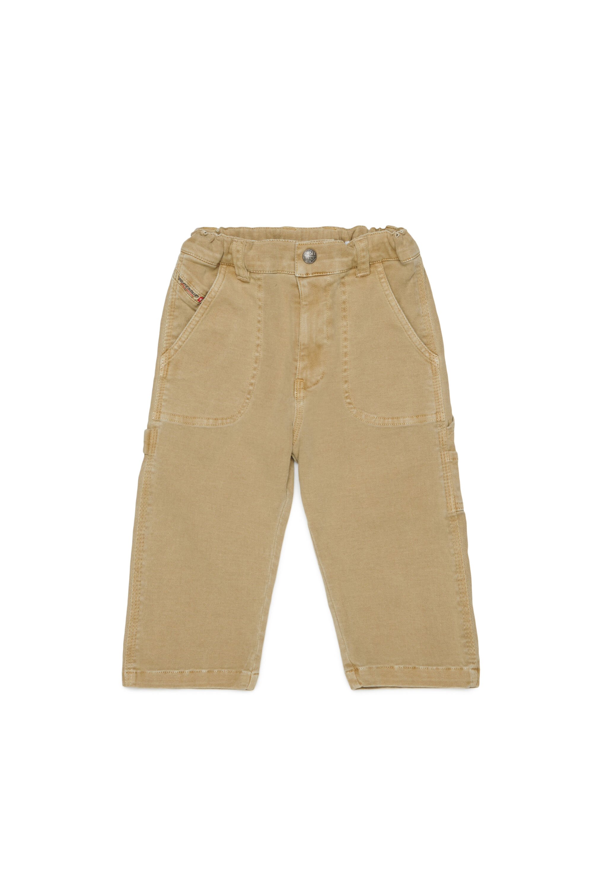 Diesel - PELINIB, Pantal&oacute;n estilo workwear en algod&oacute;n stretch Hombre in Marr&oacute;n - 1