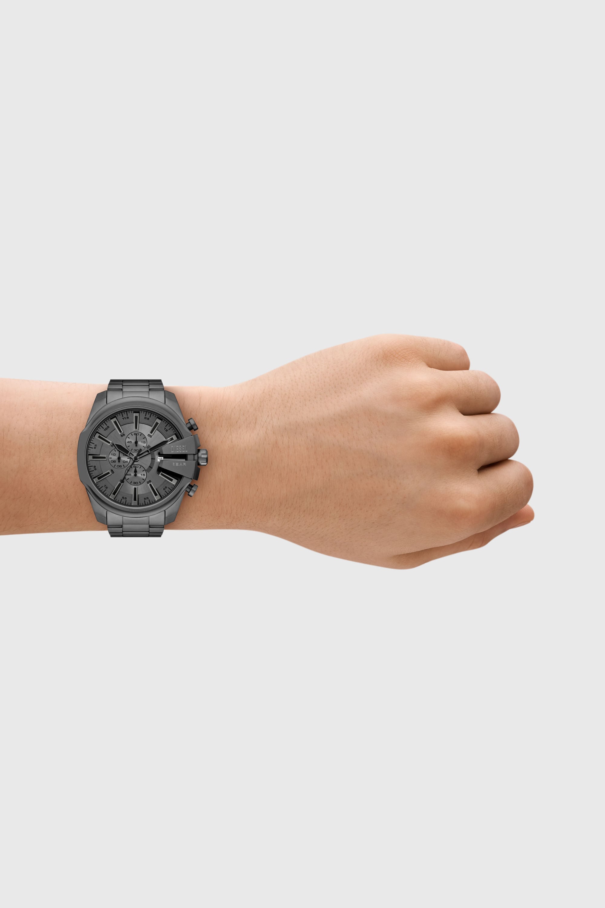 Diesel - DZ4676, Reloj de acero inoxidable Mega Chief Slim Hombre in Gris - 4