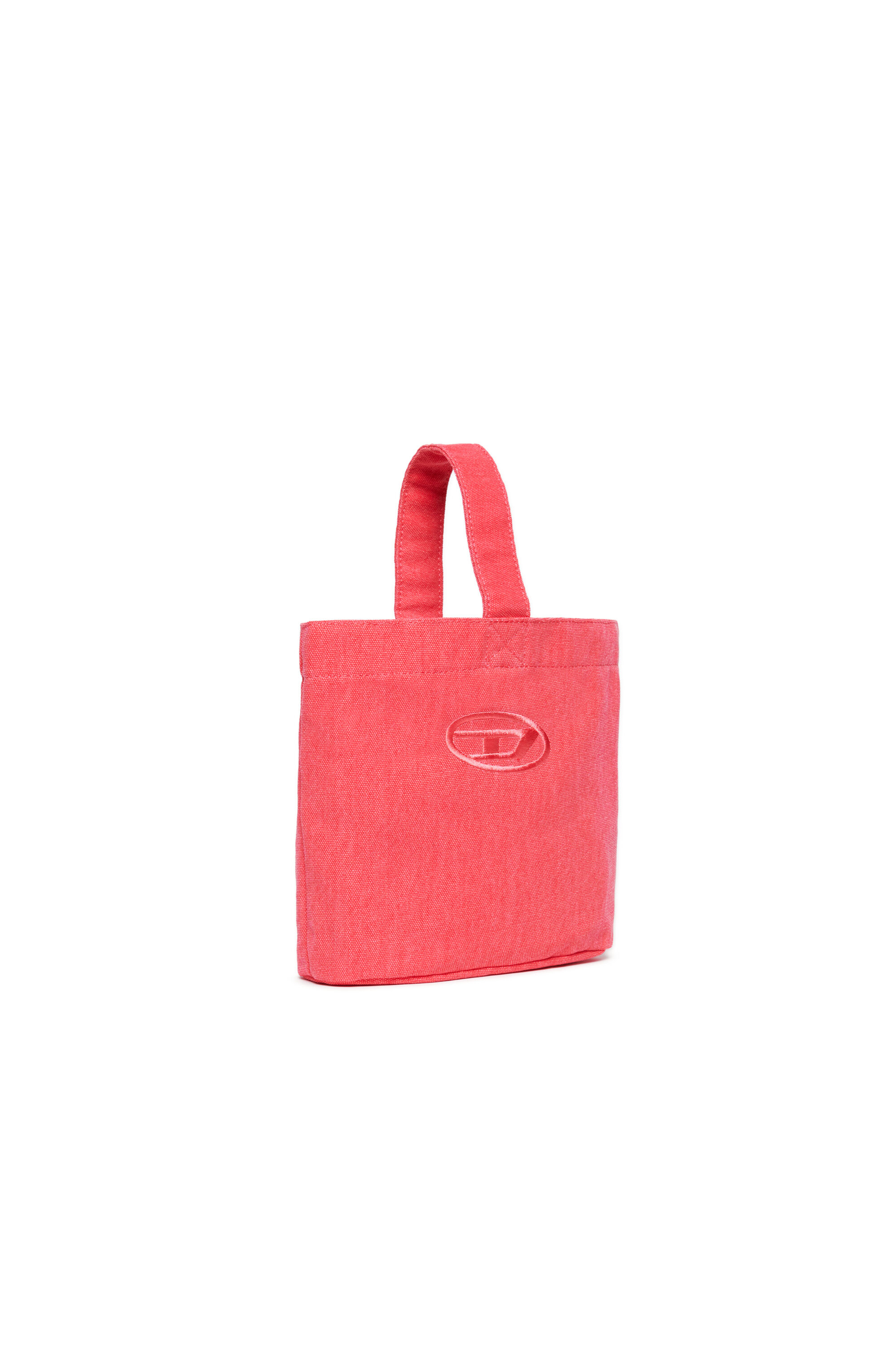 Diesel - WMATTIS, Bolso tipo cubo de lona con bordado Oval D Mujer in Rosa - 3