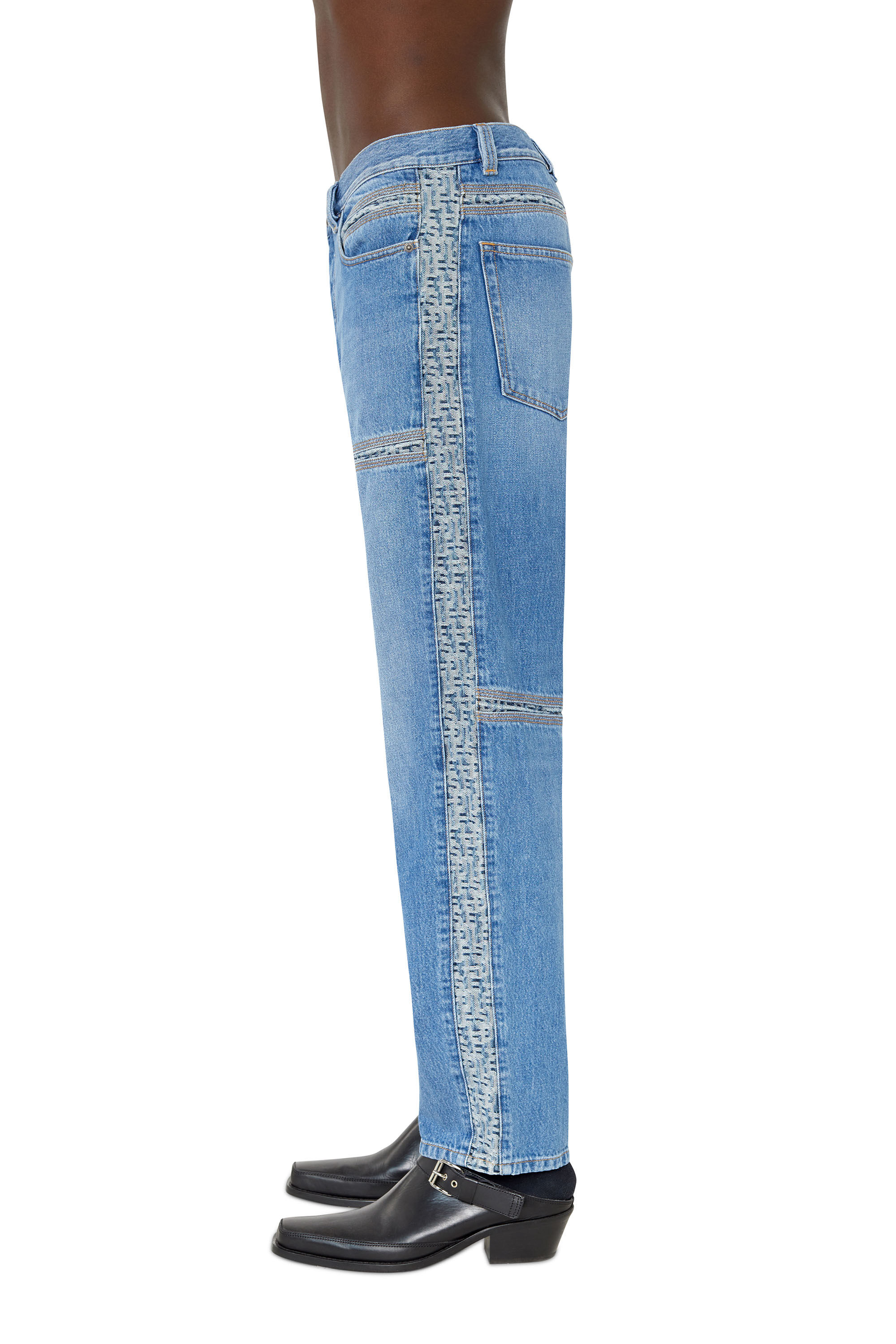 Diesel - D-Mand 09E41 Straight Jeans, Azul medio - Image 5