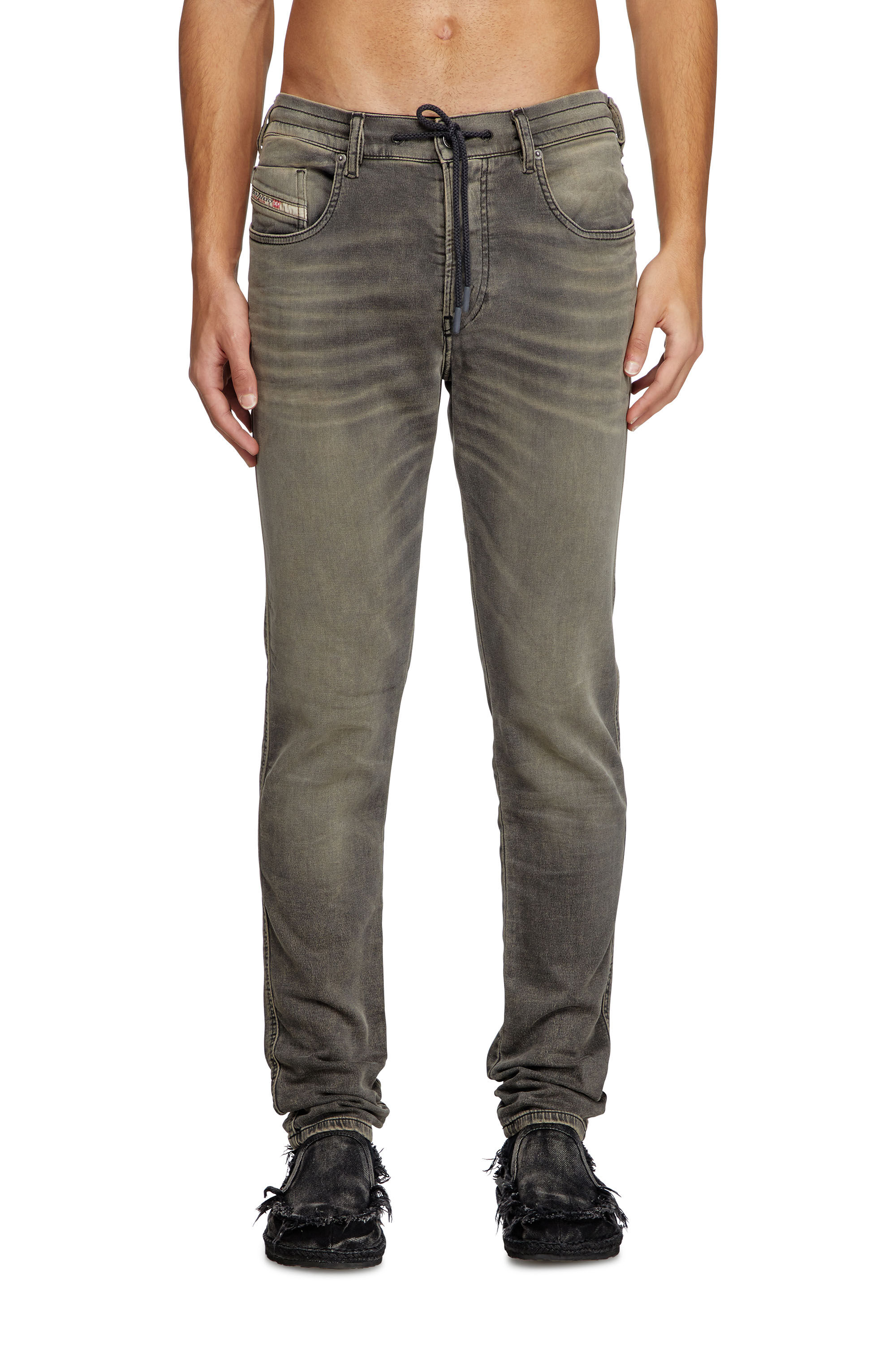 Diesel - Slim 2060 D-Strukt Joggjeans® 068PD Hombre, Gris Claro - 3