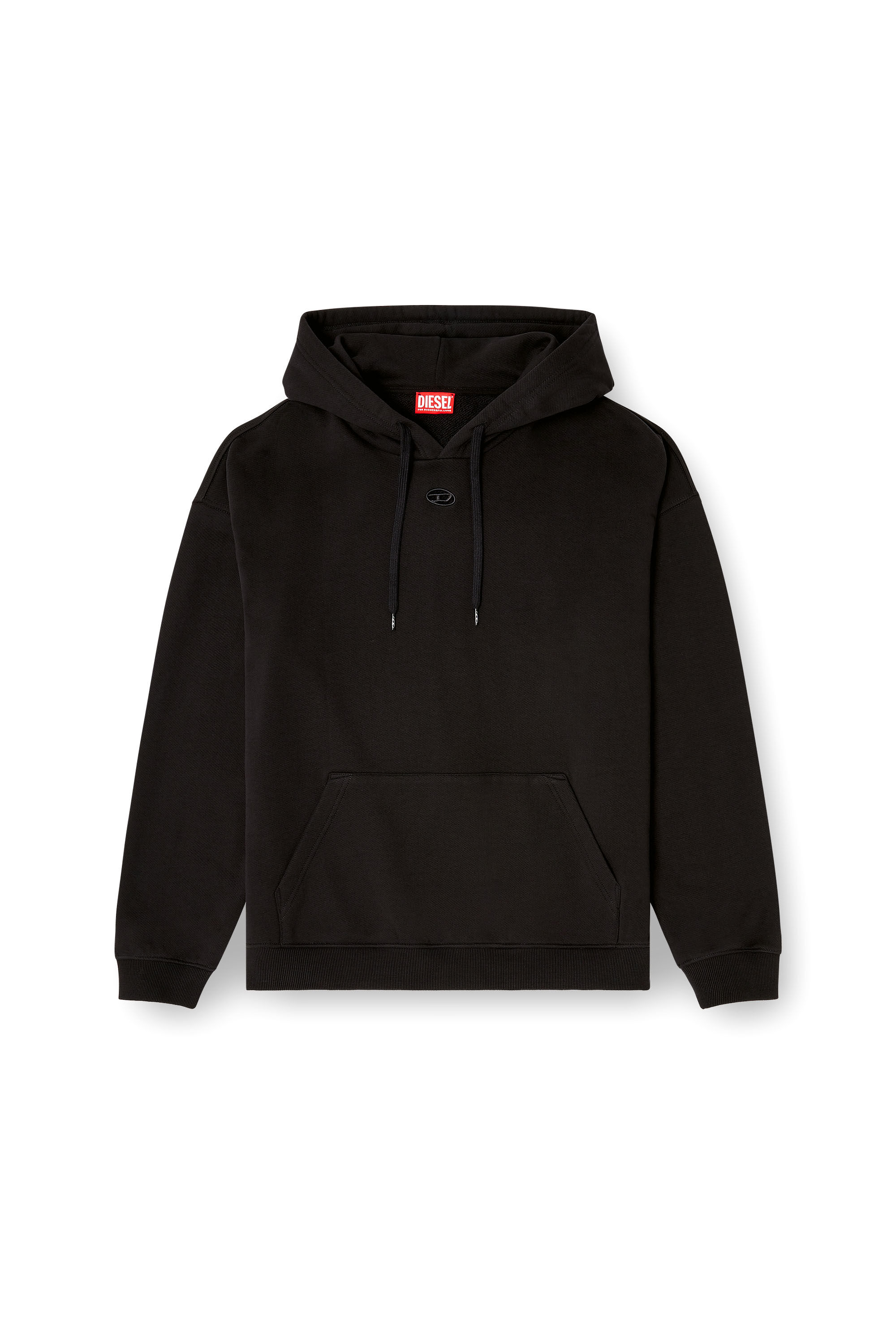 Diesel - S-BOXT-HOOD-DCO, Sudadera de corte relajado con bolsillo canguro Hombre in Negro - 2