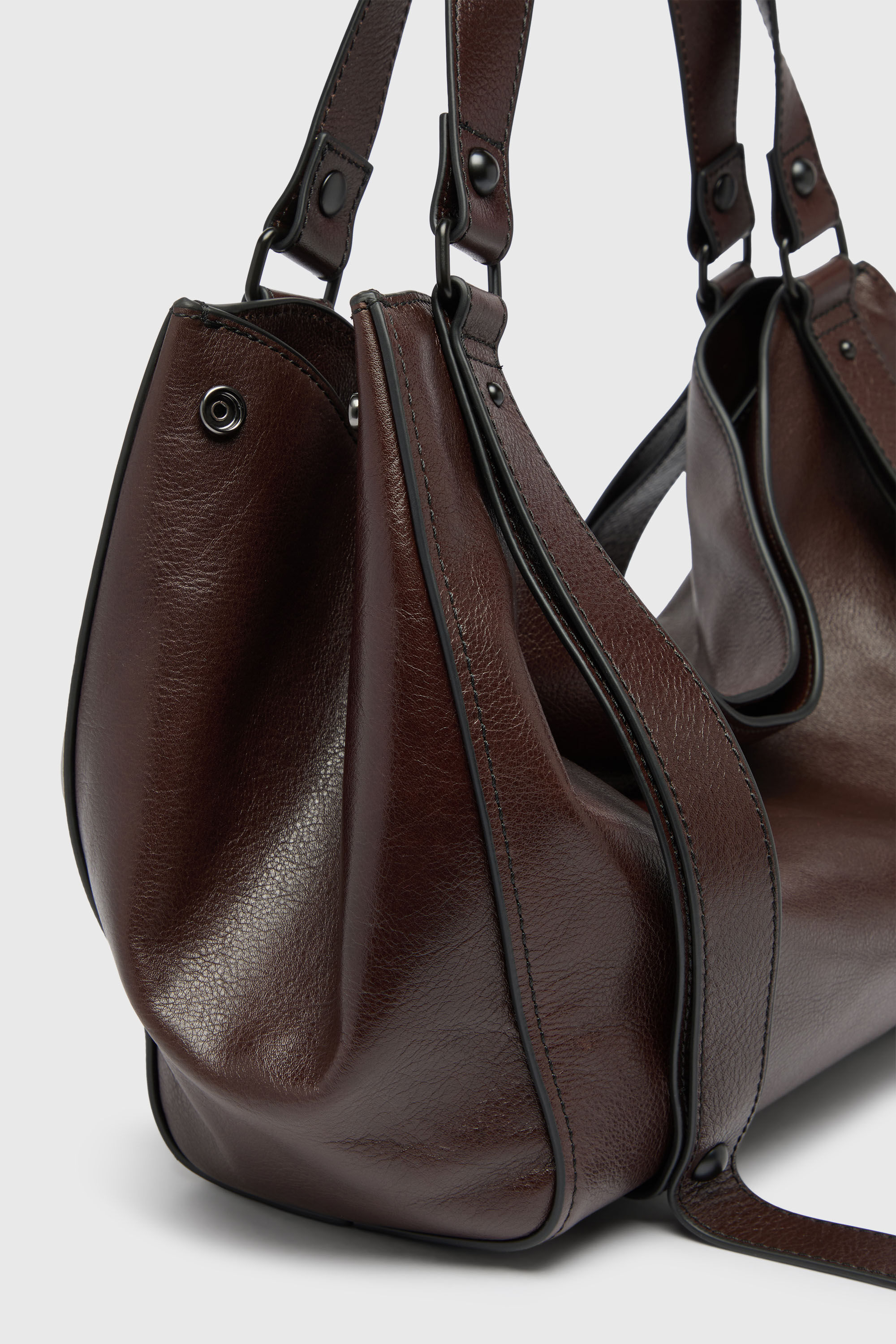 Diesel - D-ONE TOPHANDLE M, D-One - Bolso de mano medio de piel Unisex in Marr&oacute;n - 6
