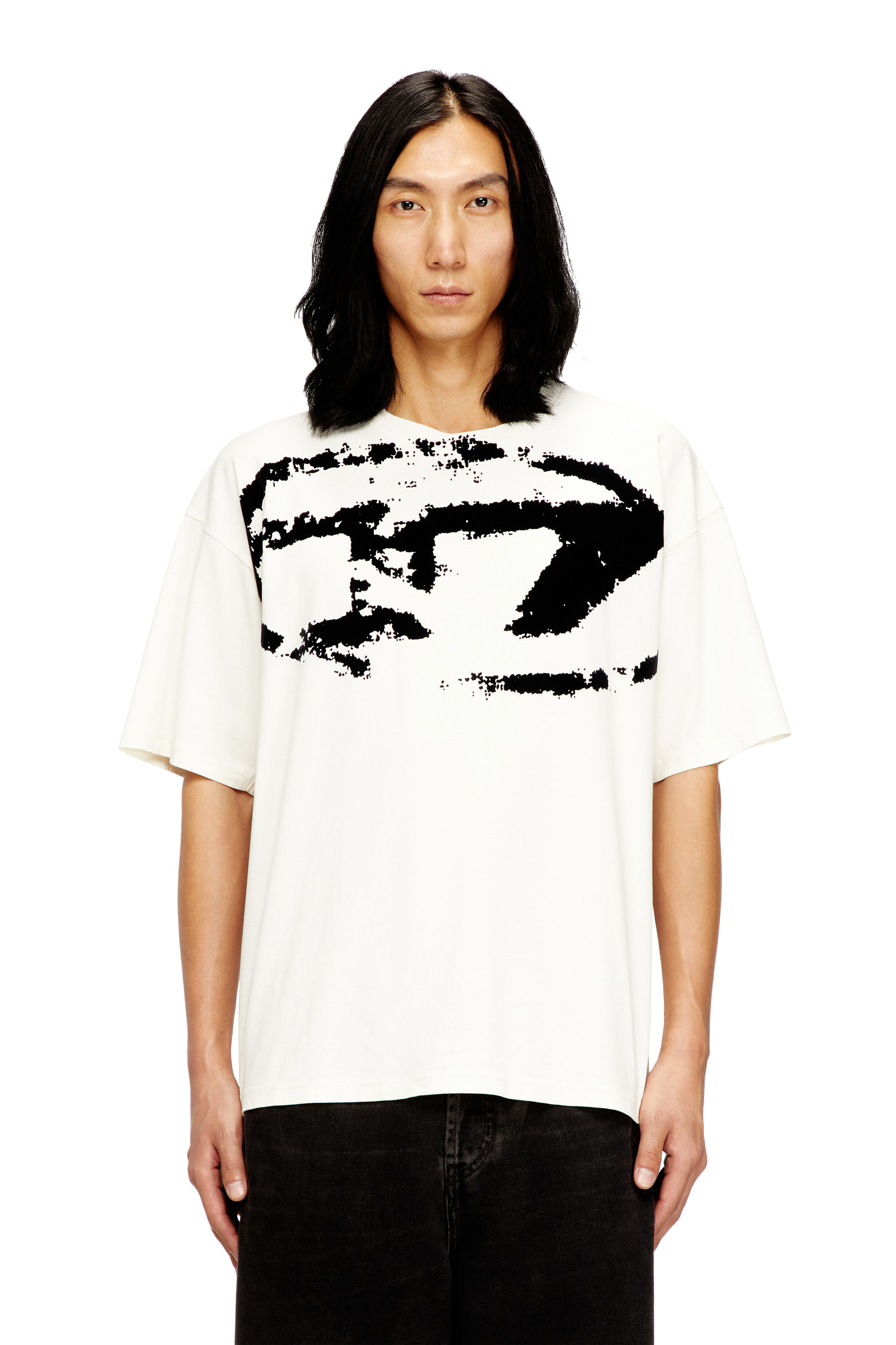 Diesel - T-BOXT-N14, Camiseta con logotipo desgastado en relieve Hombre in Multicolor - 3