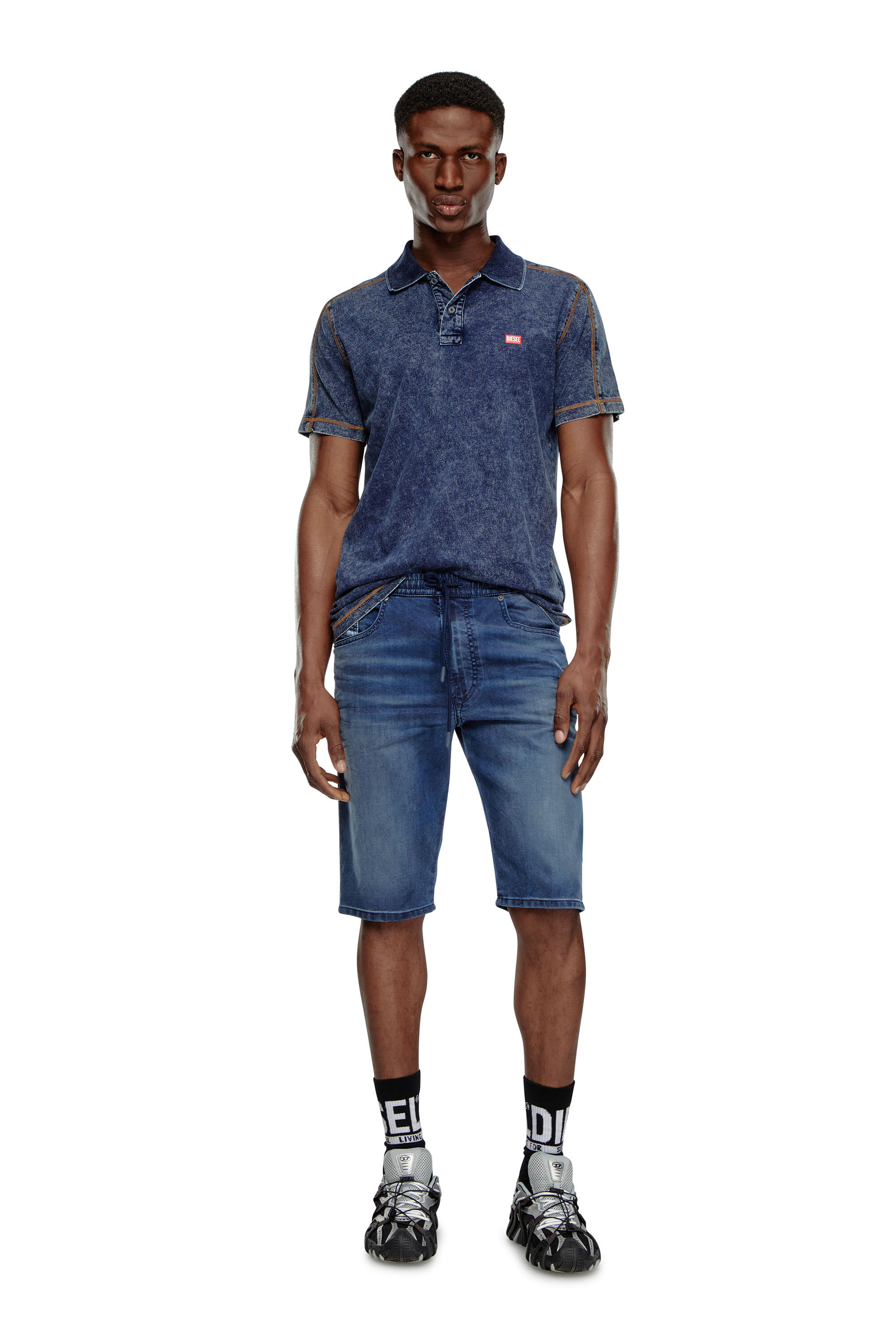 Pantalones cortos chinos en JoggJeans Hombre Azul marino Diesel