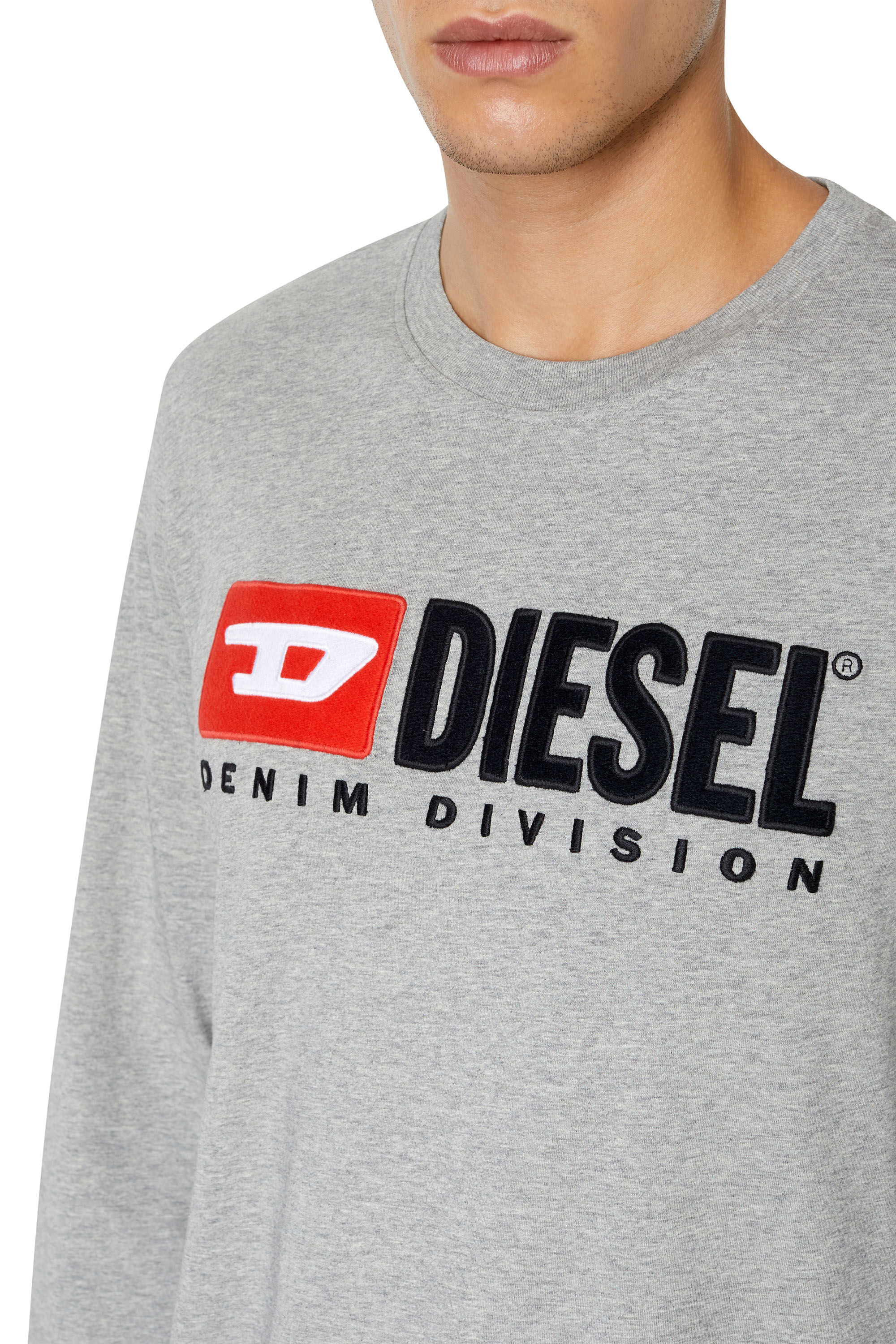 Diesel - T-JUST-LS-DIV, Gris - Image 6