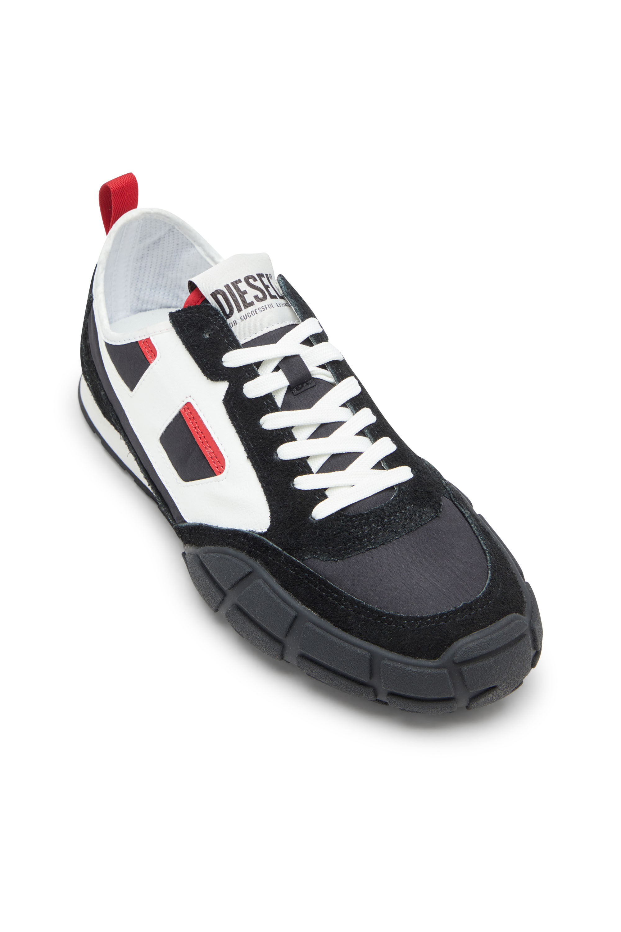 Diesel - S-PAGODHA LOW, Deportivas de piel, gamuza y ripstop Hombre in ToBeDefined - 6