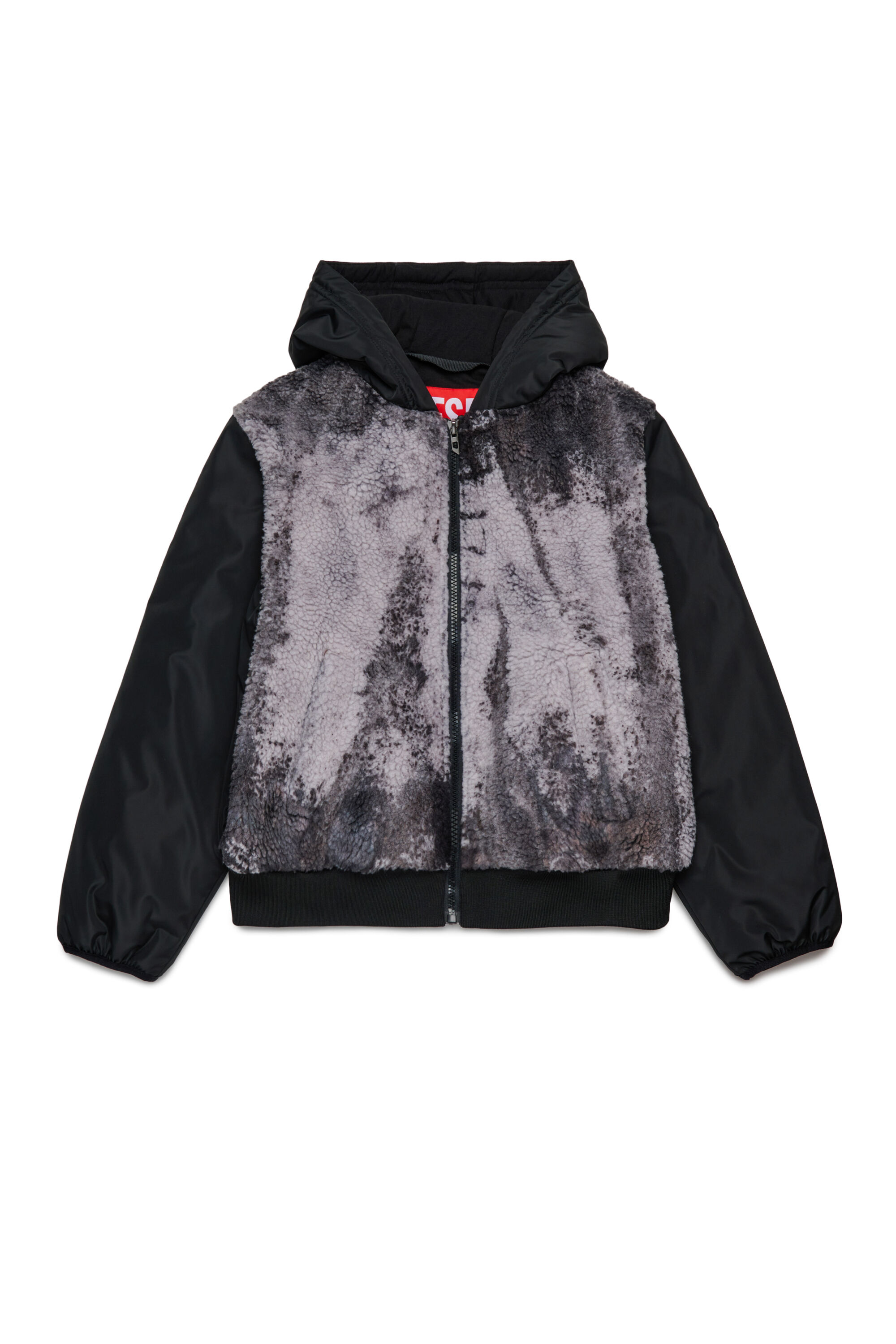 Diesel - JULLY, Chaqueta con capucha Hombre in Negro - 1