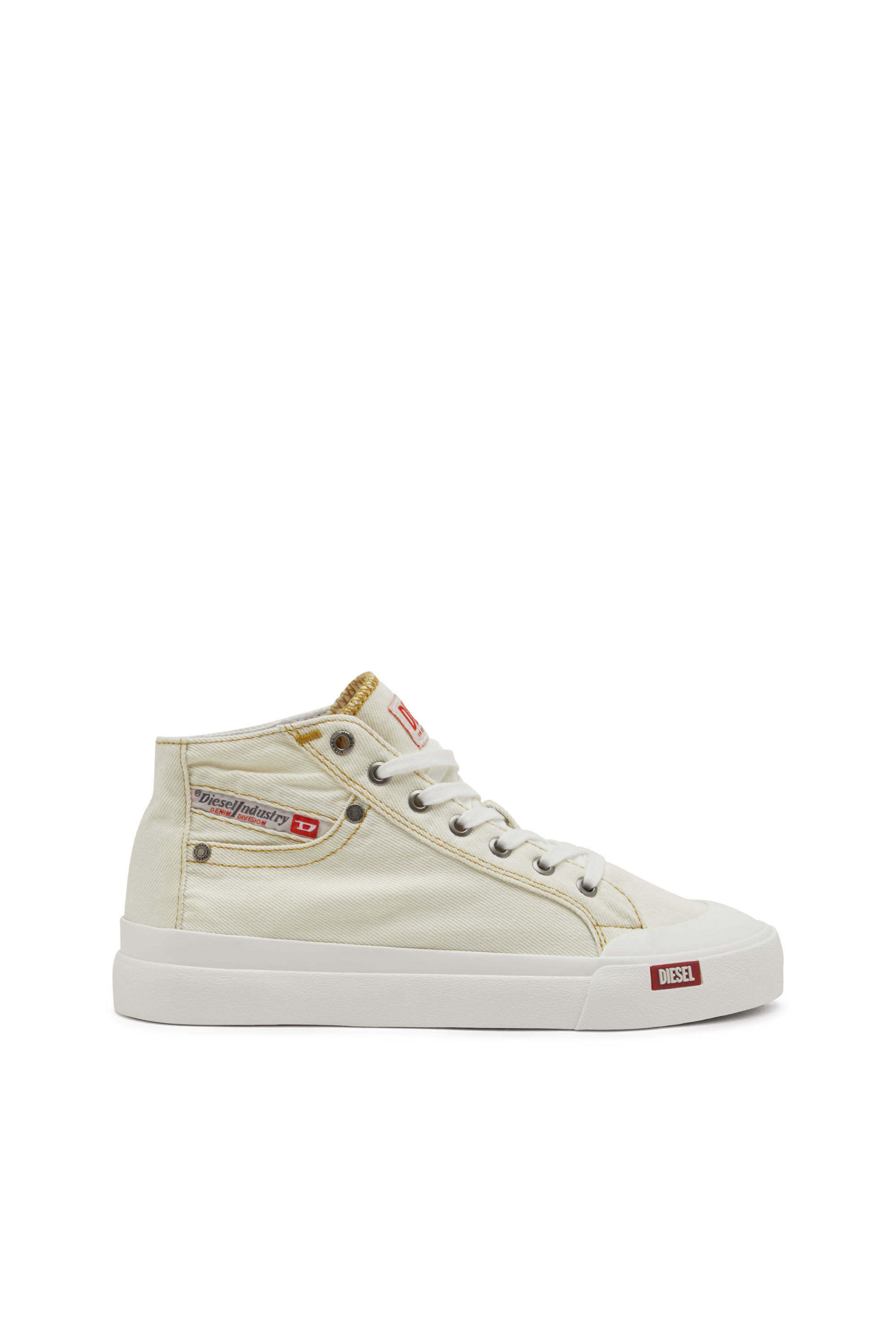 Diesel - S-ATHOS NMD W, S-Athos-Deportivas altas de denim con detalle de bolsillo Mujer in Blanco - 1