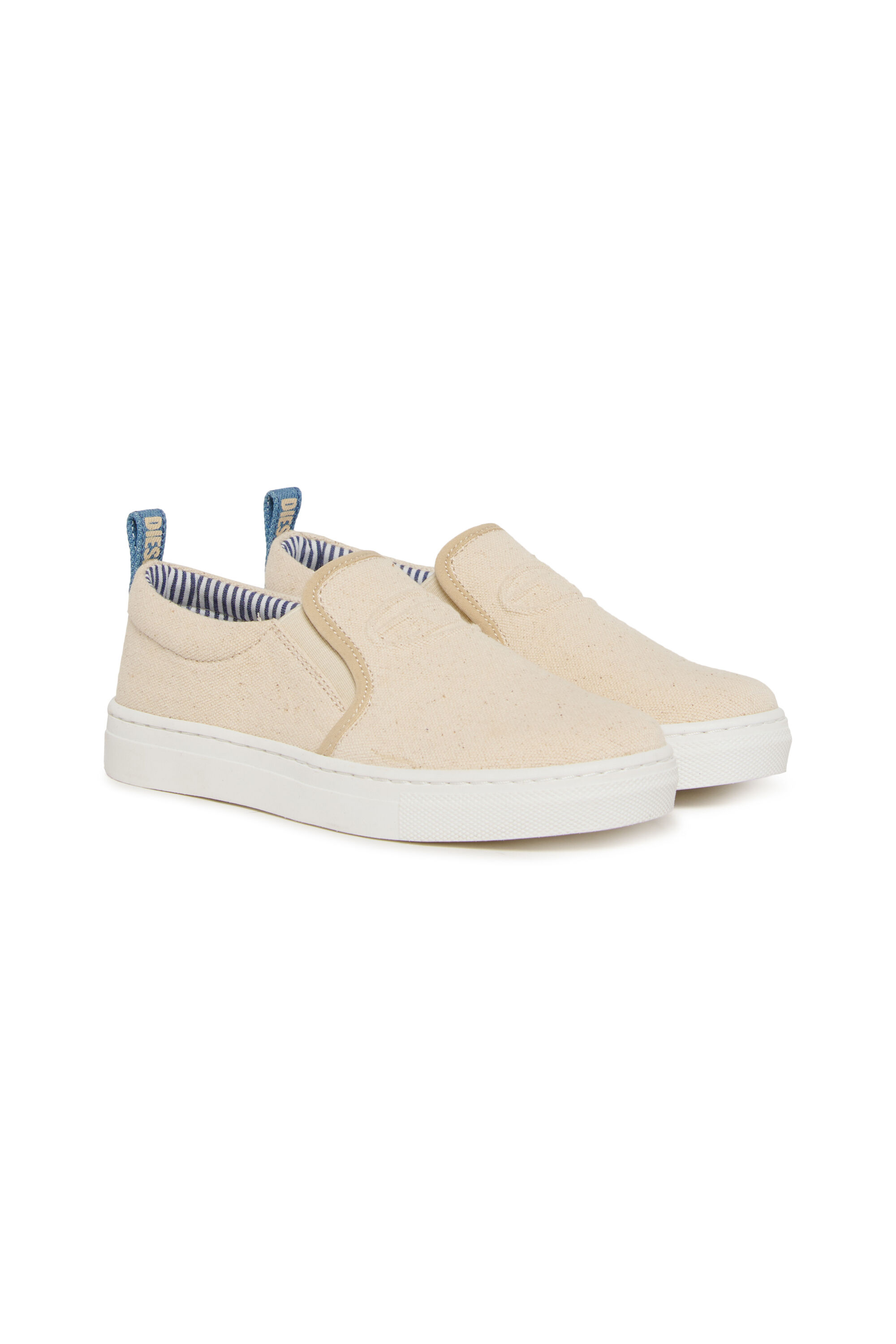 Diesel - S-SLIPGAB, S-SLIPGAB-Zapatillas slip-on de algod&oacute;n Unisex in Beige - 2