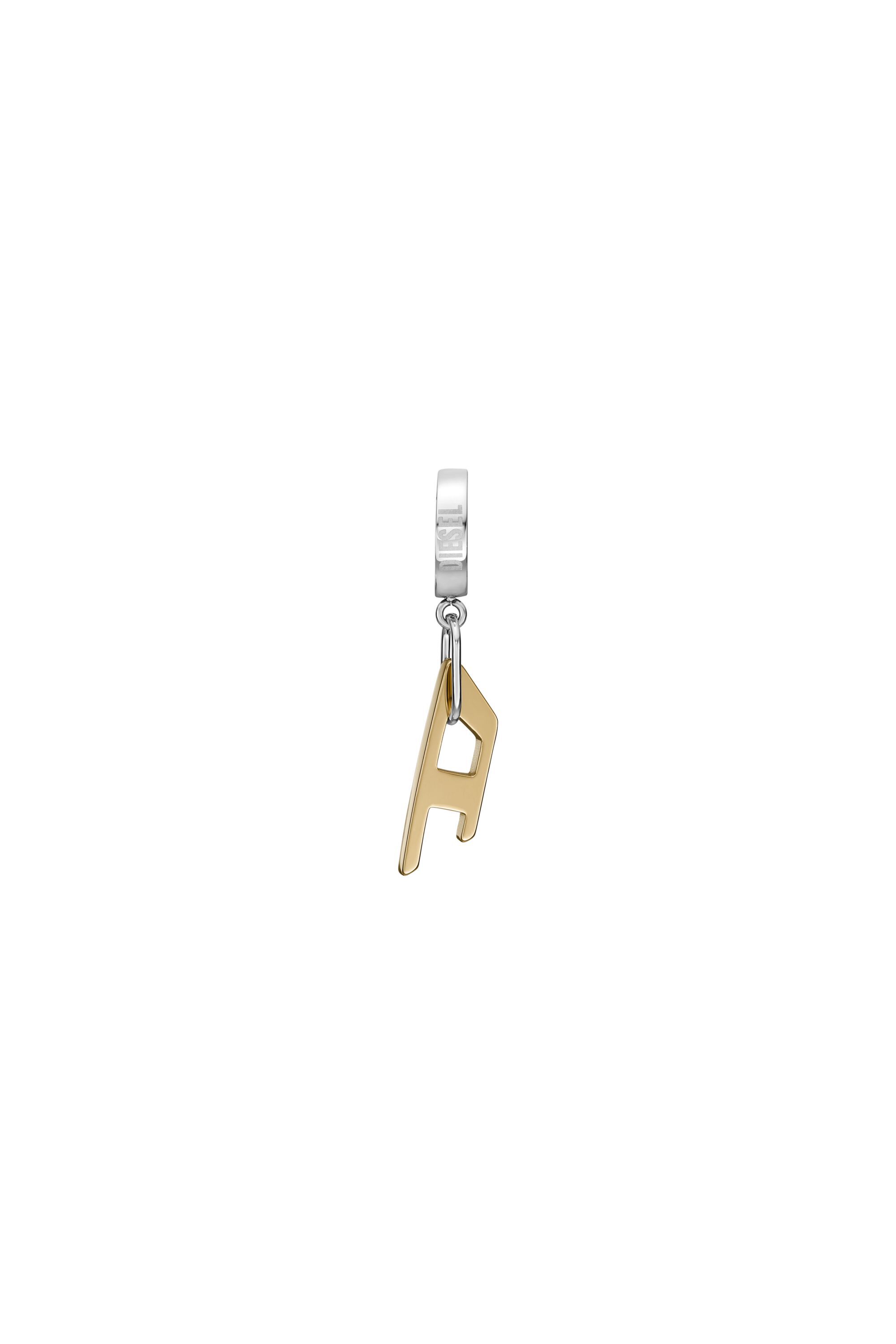 Diesel - DX1419, Pendiente de aro de acero bicolor Unisex in Dorado - 2