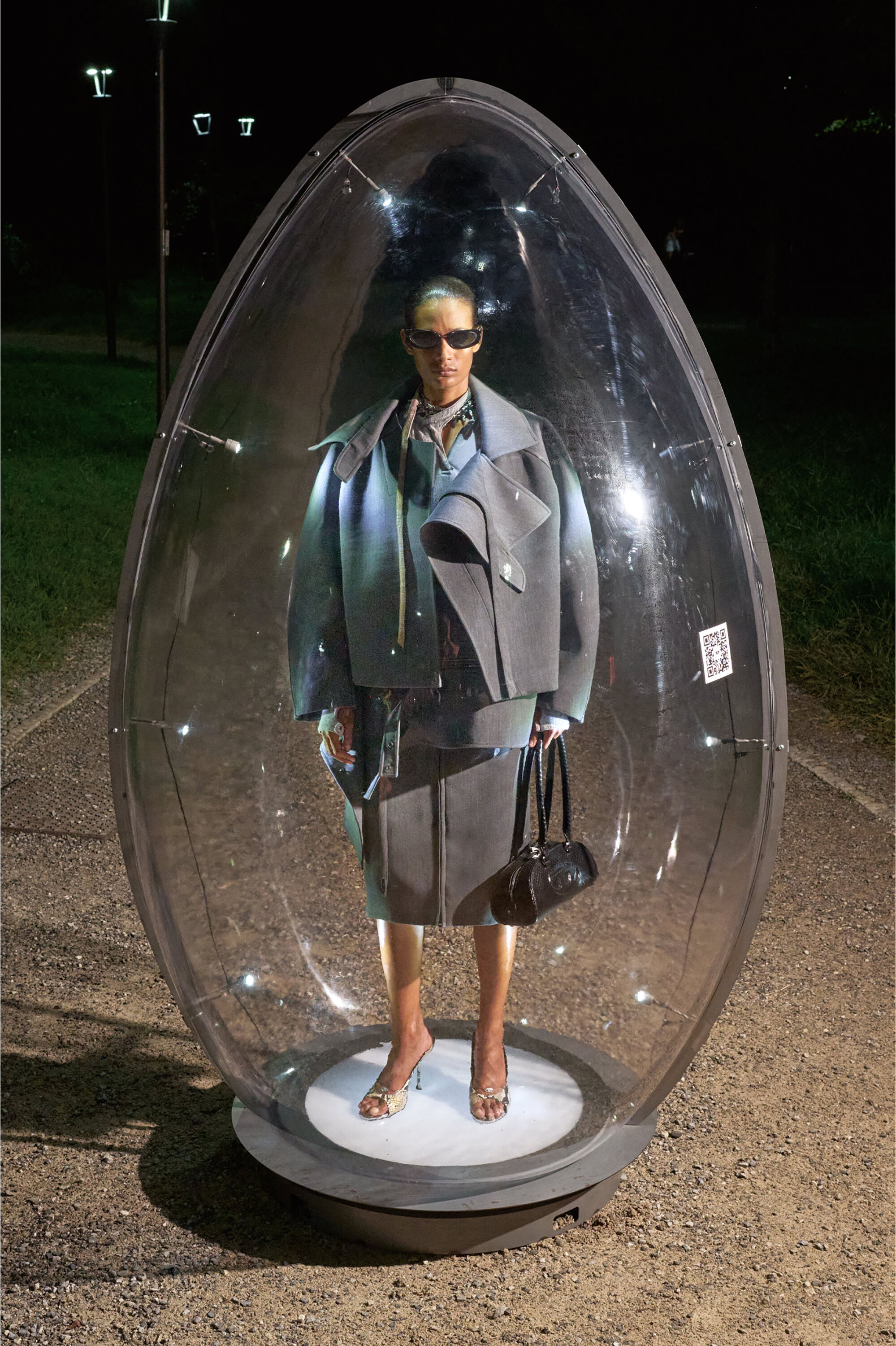 Diesel - T-ECLA, Top de canal&eacute; con correa de cuello biker Mujer in ToBeDefined - 6